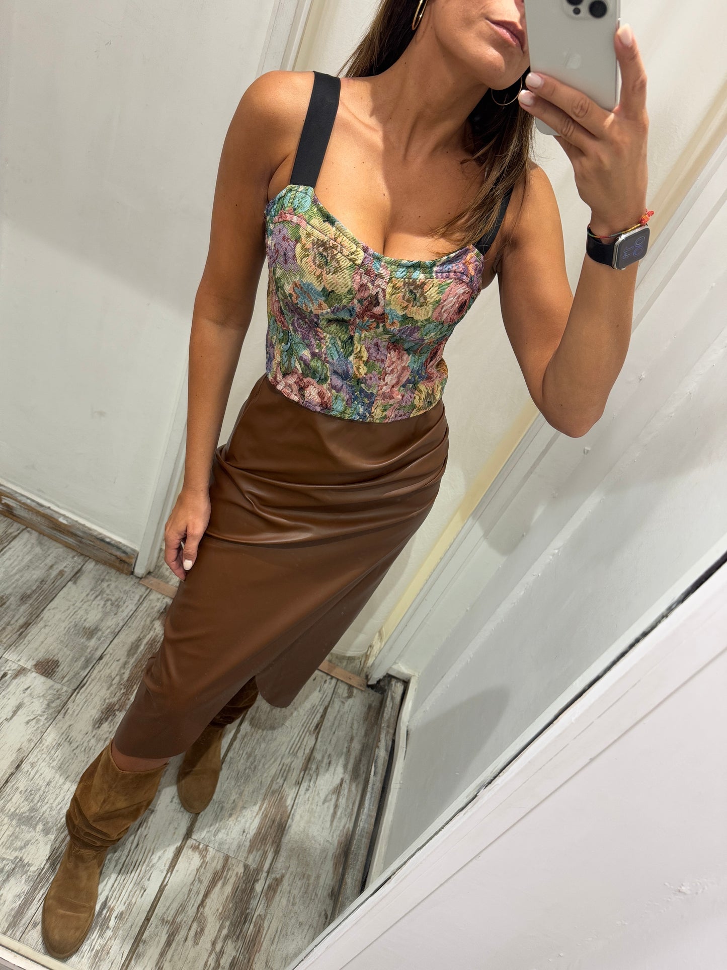BUSTINO CROP FLOREALE