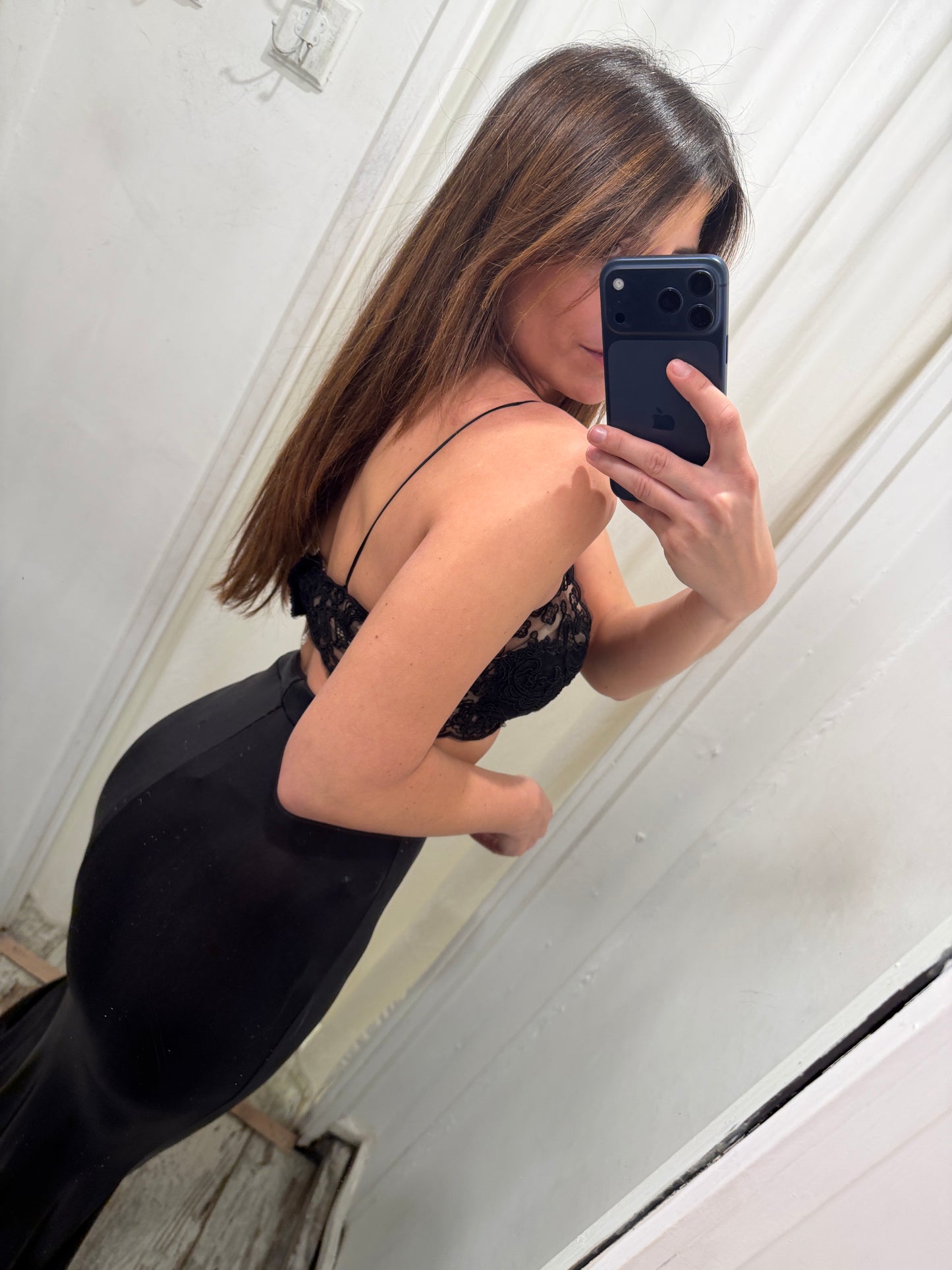 NEW COLLECTION - BRALETTE ERMANNO SCERVINO IN PIZZO NERO