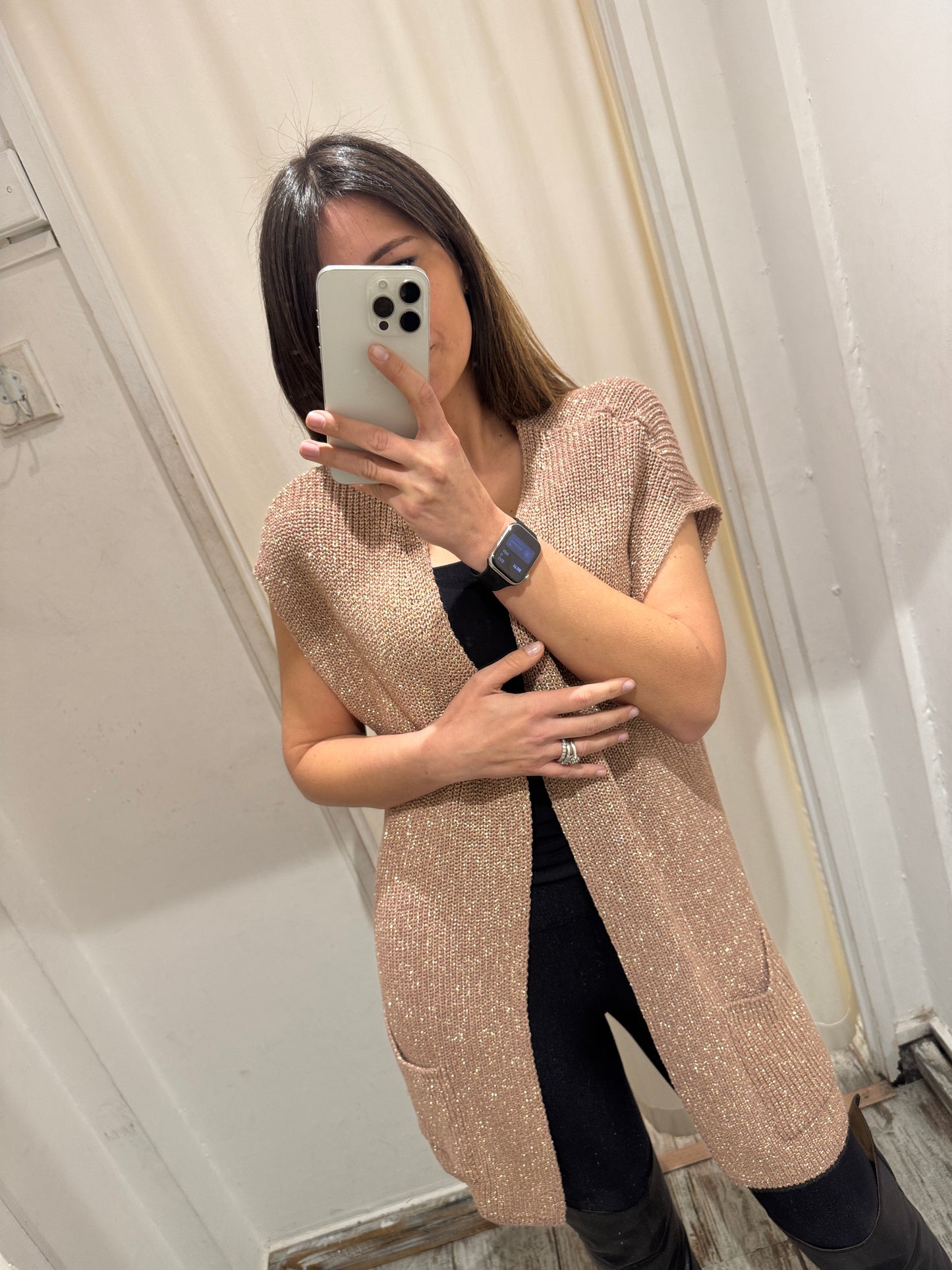 GILET ANONYME ORO ROSA