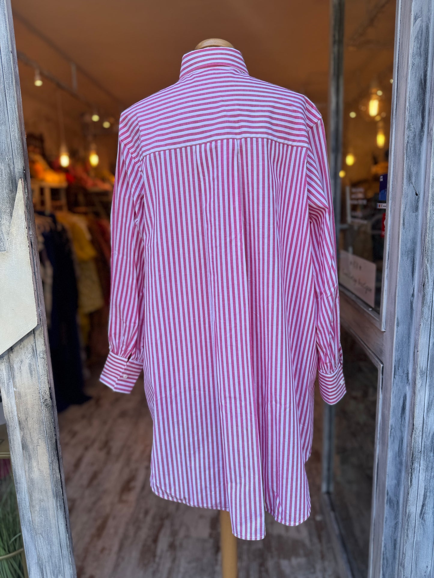 ABITO CAMICIA ERMANNO SCERVINO RIGHE CORALLO