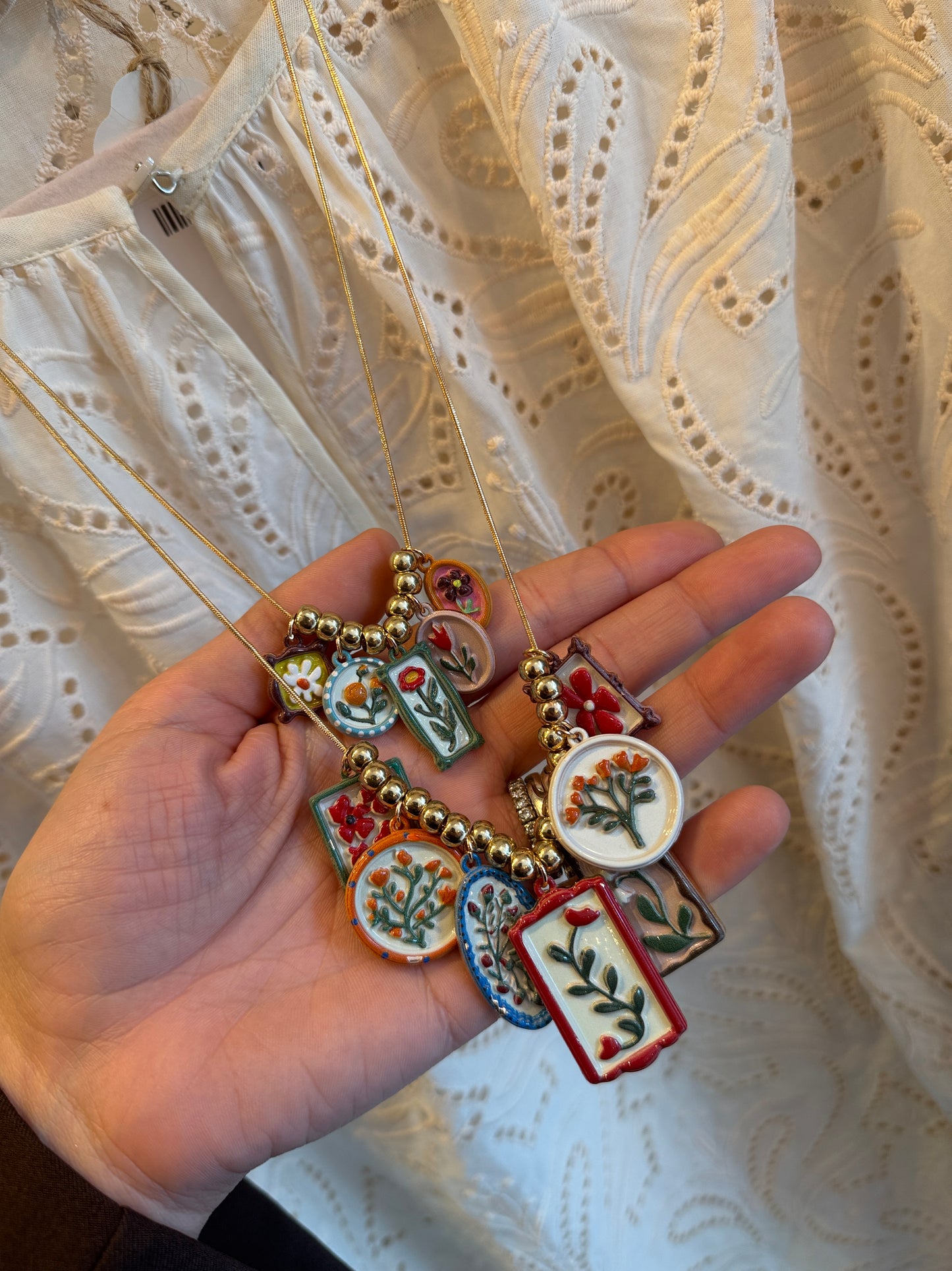 COLLANA DOPPIO FILO CHARMS