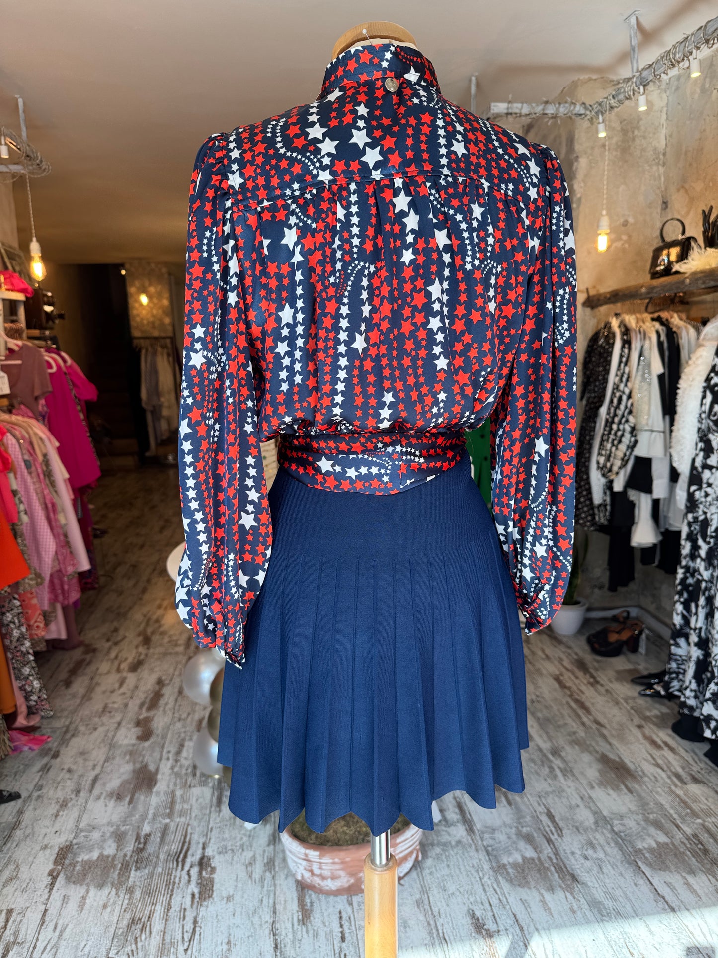 CAMICIA CROP LIUJO STELLE