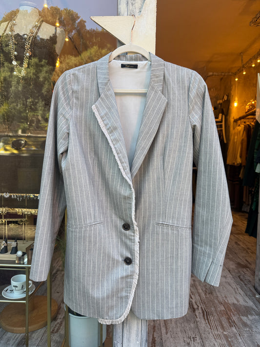 BLAZER TRUE TRADITION GRIGIO GESSATO