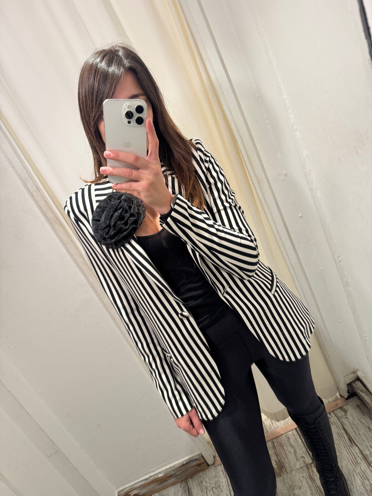 BLAZER LE ROBE A RIGHE