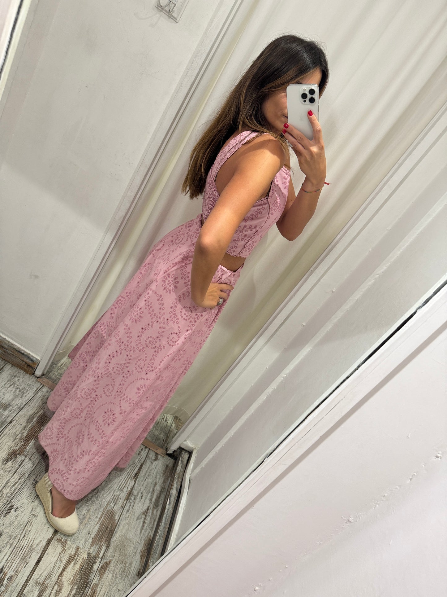 COORDINATO EFFETTO SANGALLO ROSA