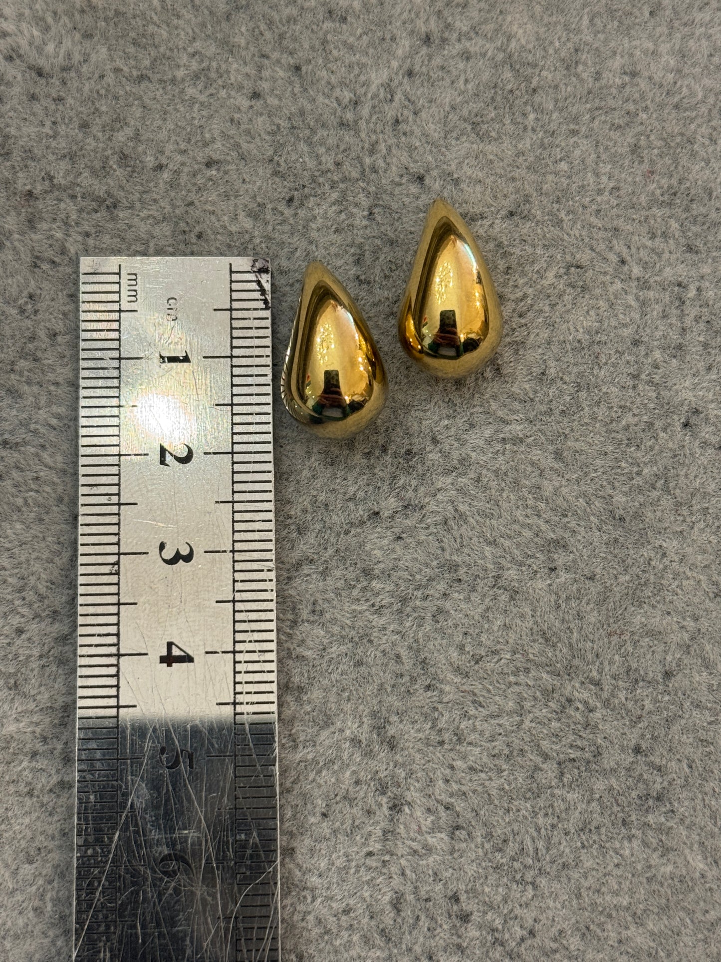 ORECCHINI MINI DROP DORATI 2cm