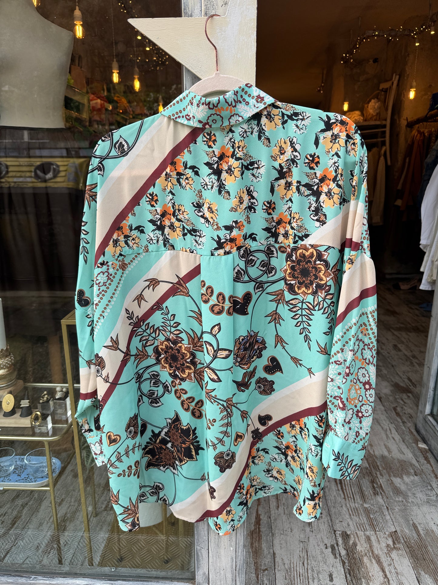NEW COLLECTION - CAMICIA KING KONG OVER TIFFANY FANTASIA MARRONE