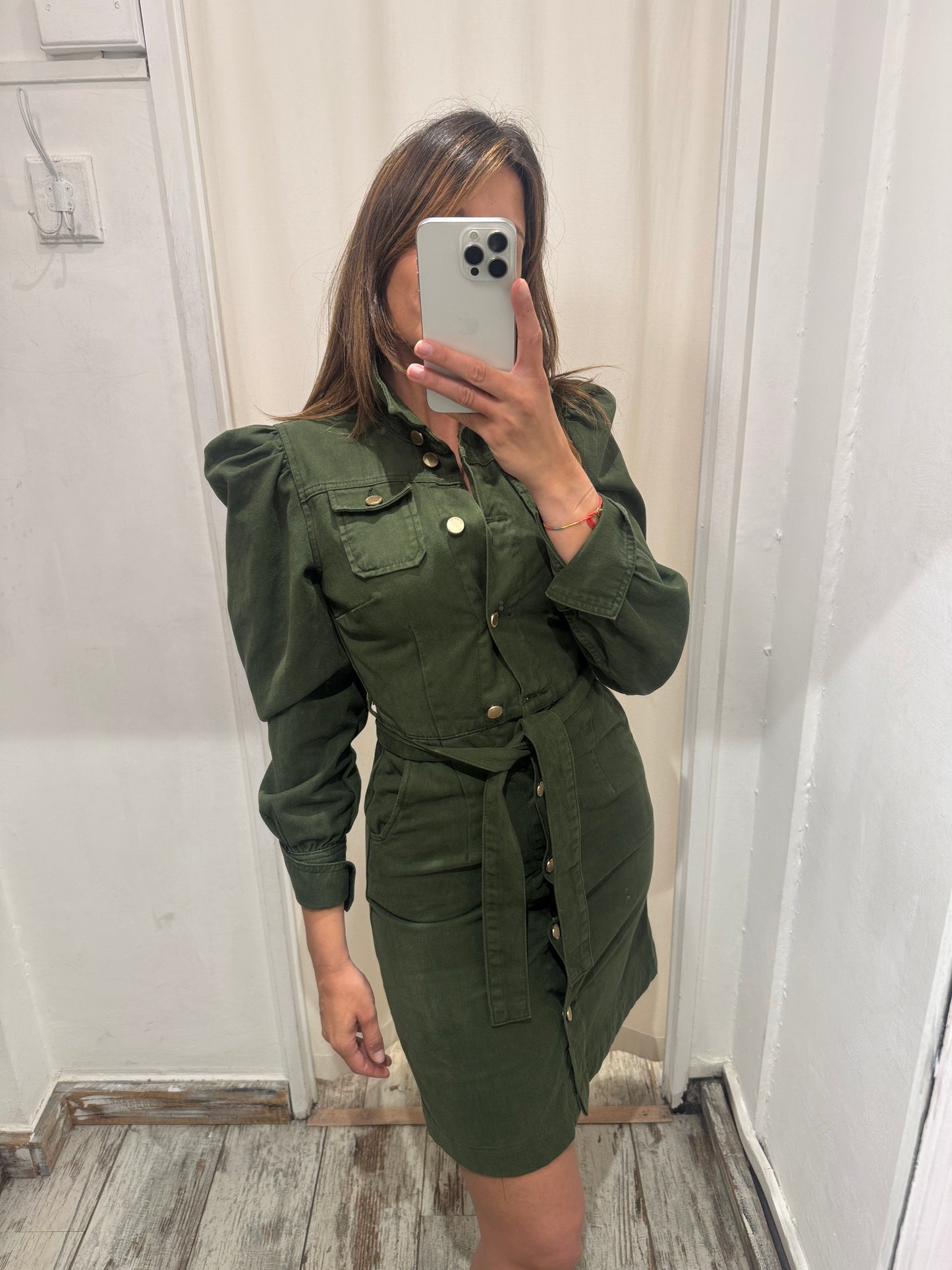 ABITO ESSENTIEL ANTWERP DENIM VERDE MILITARE
