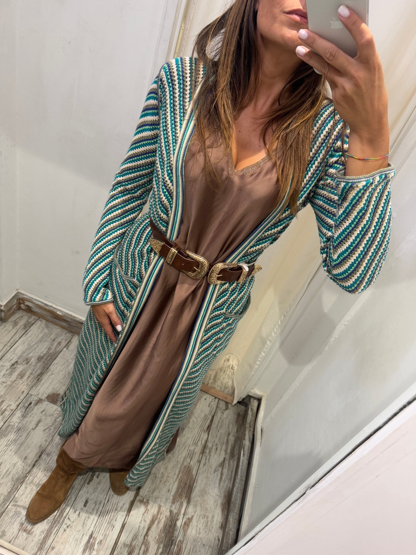 CARDIGAN LUNGO SWEET CASHMERE IN MAGLIA