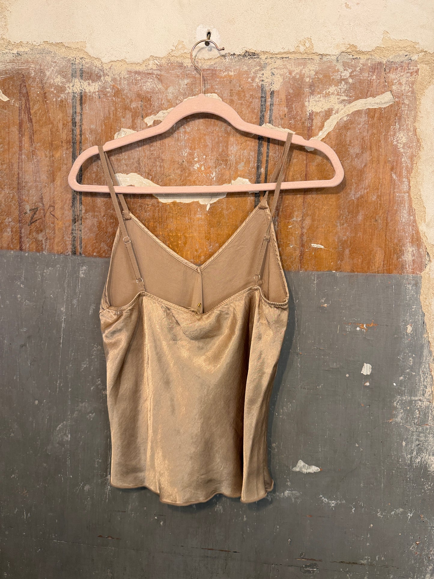 TOP SATIN CHAMPAGNE