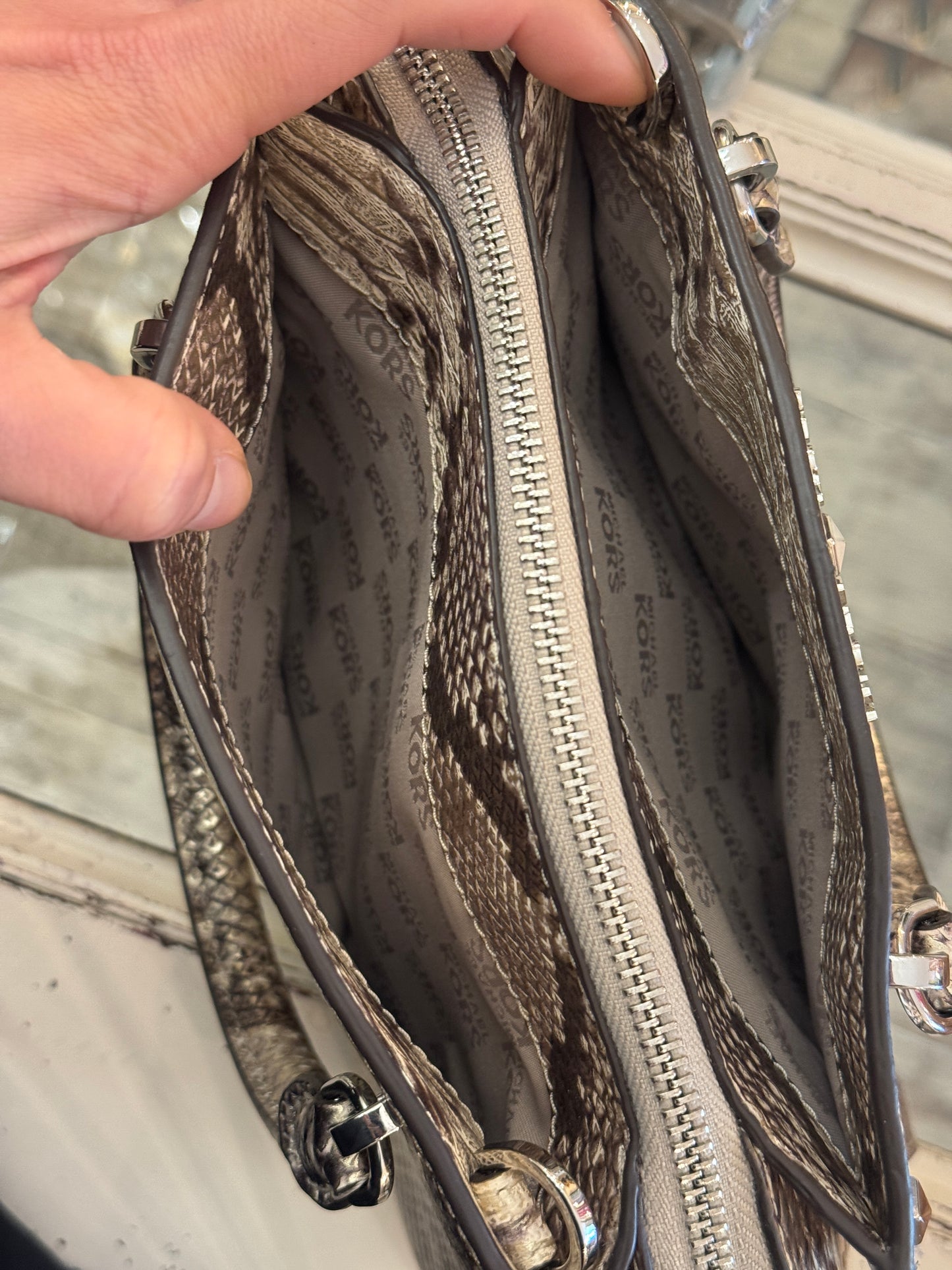 BORSA MICHAEL KORS STAMPA PITONE