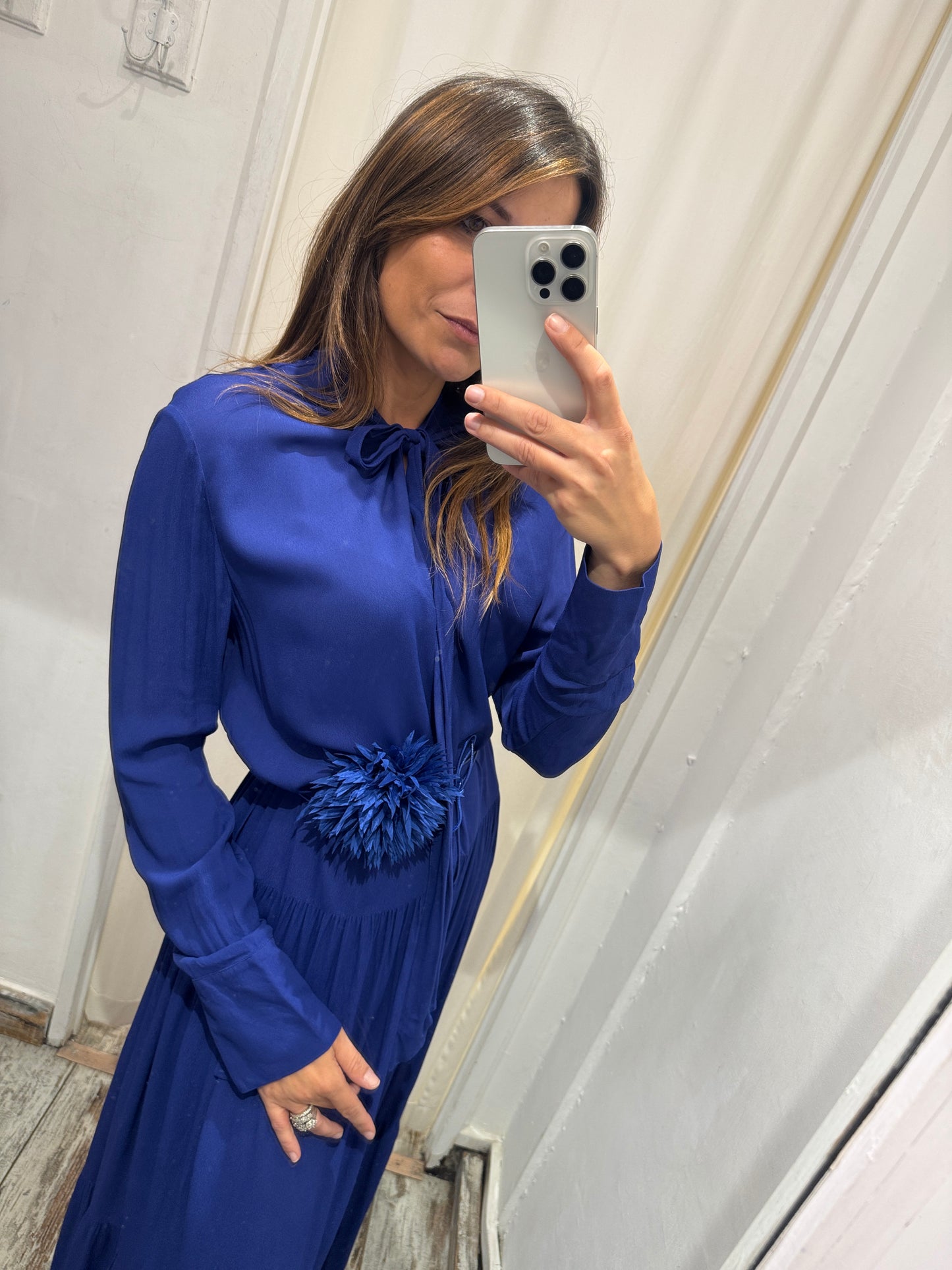 ABITO JUCCA LUNGO BLU ELETTRICO