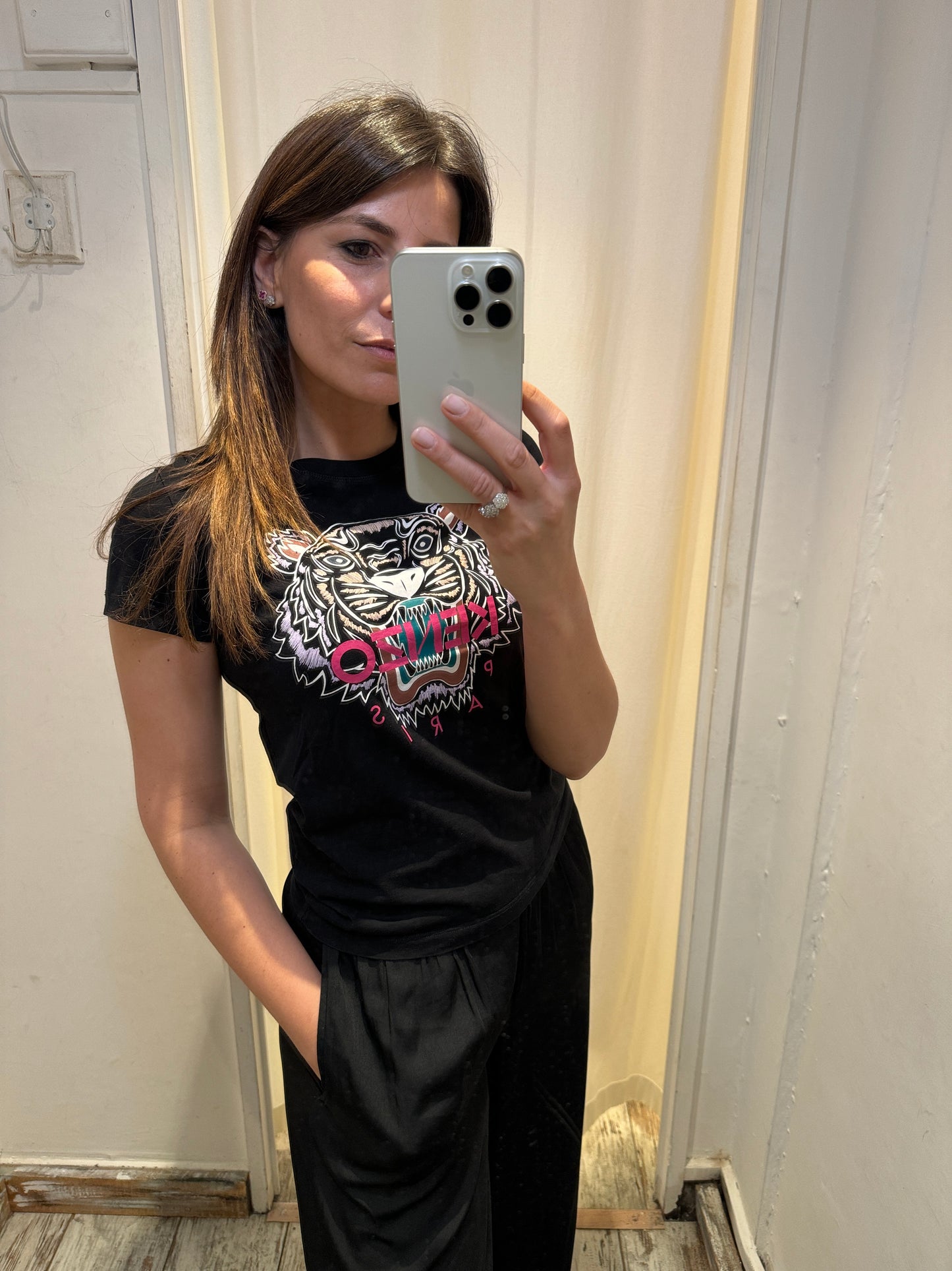 T-SHIRT KENZO NERO TIGER