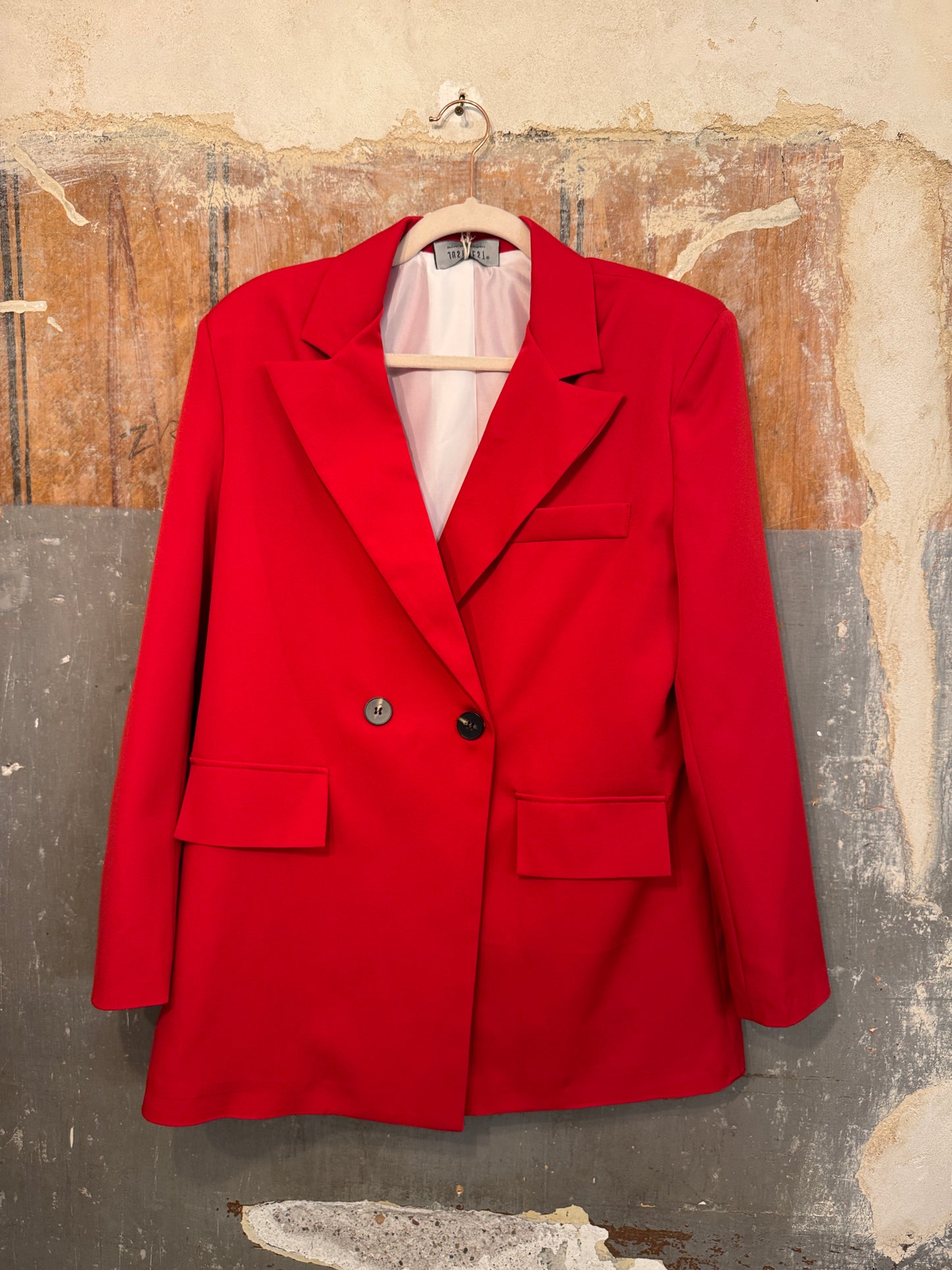 BLAZER OVER ROSSO