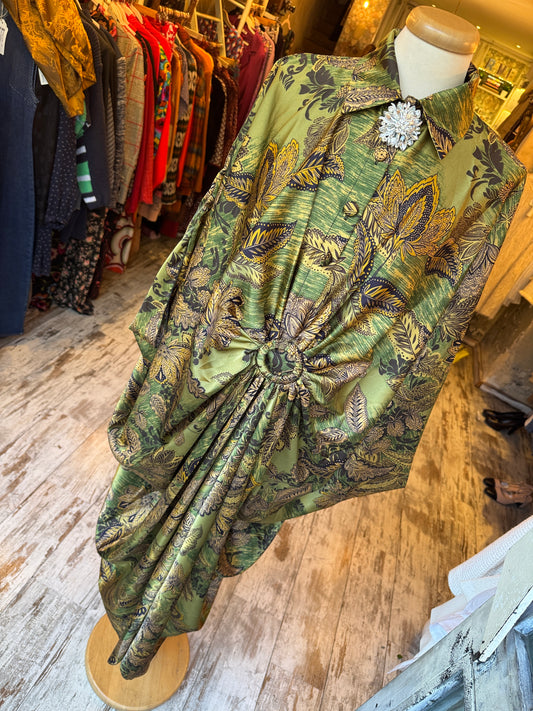 NEW COLLECTION - ABITO DRAPPEGGIO VERDE E ORO