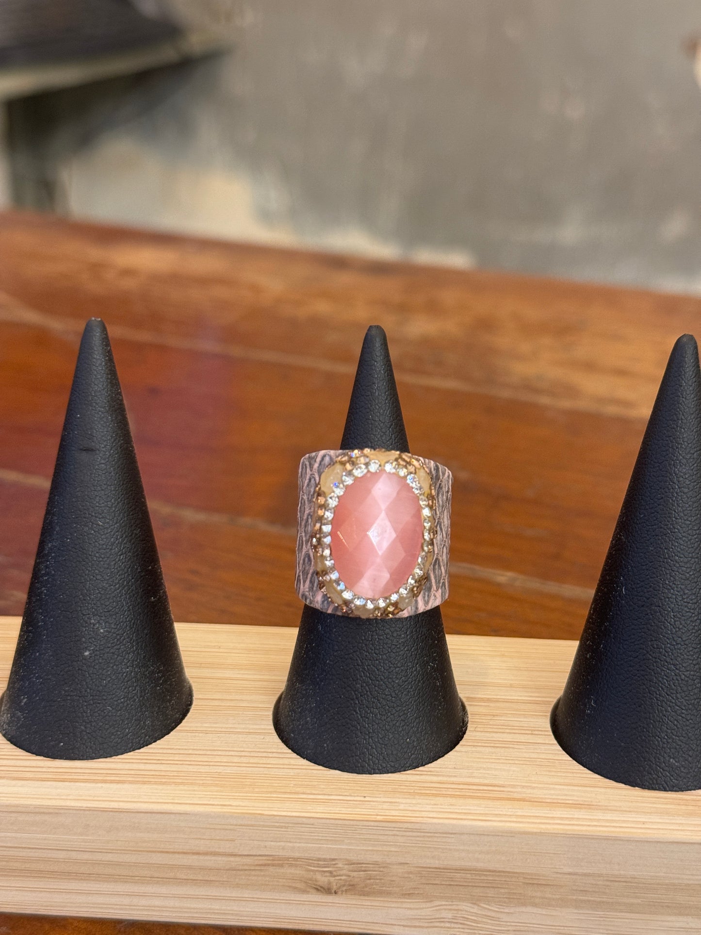 ANELLO RAME E PIETRA
