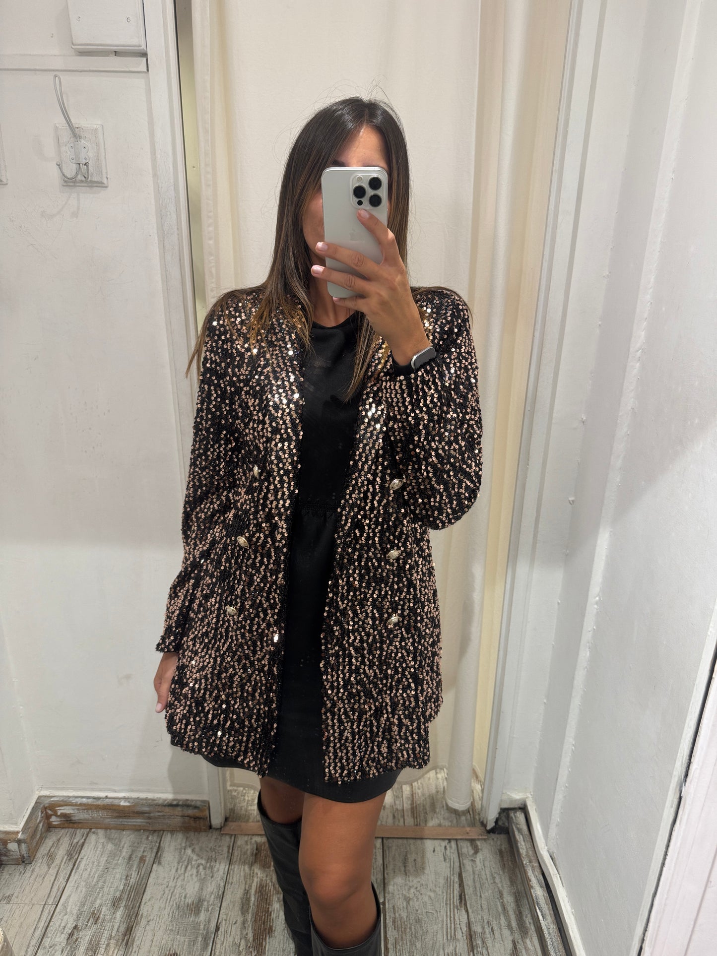 ABITO BLAZER 2RUE PAILLETTES BRONZO