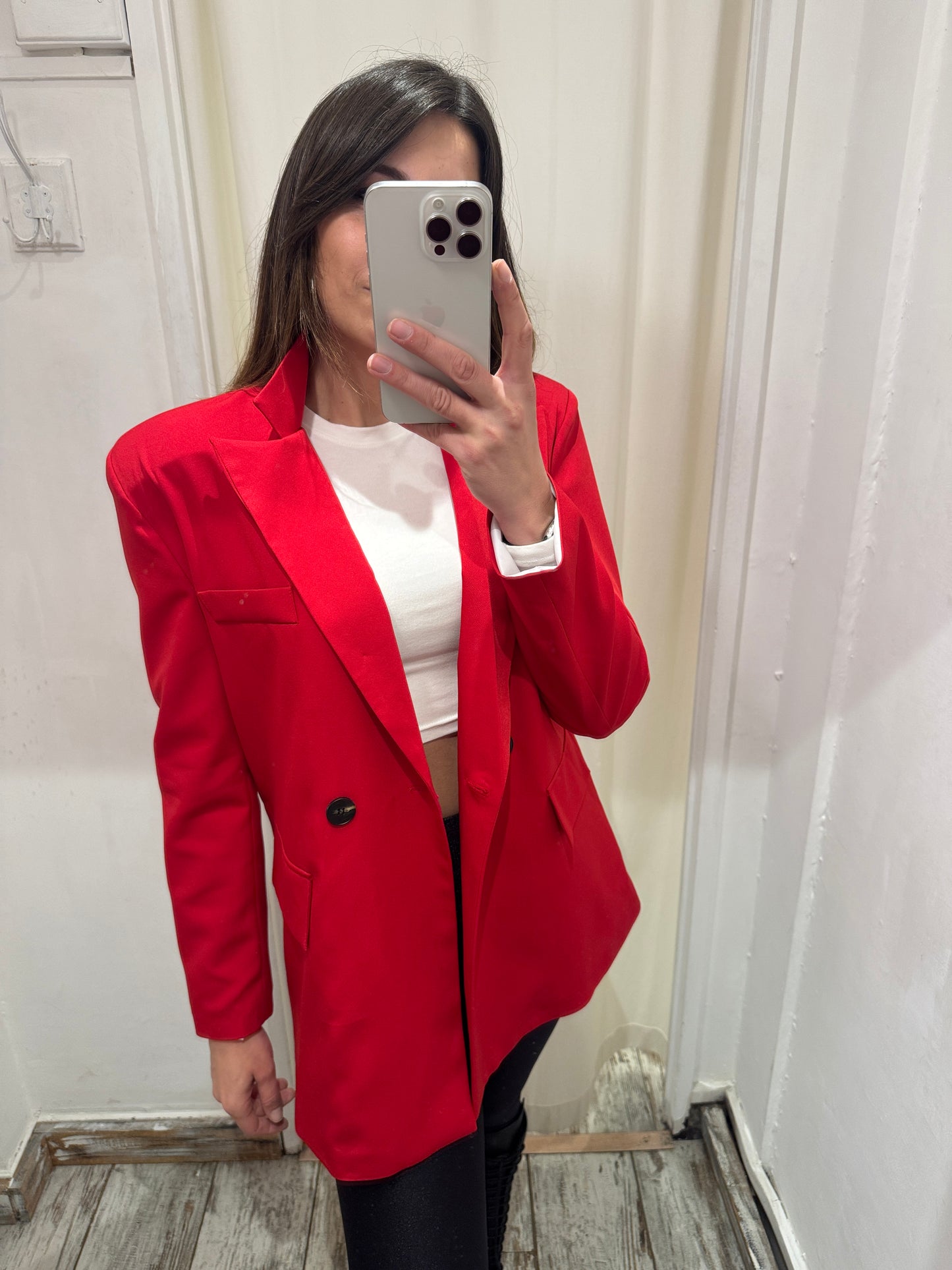 BLAZER OVER ROSSO