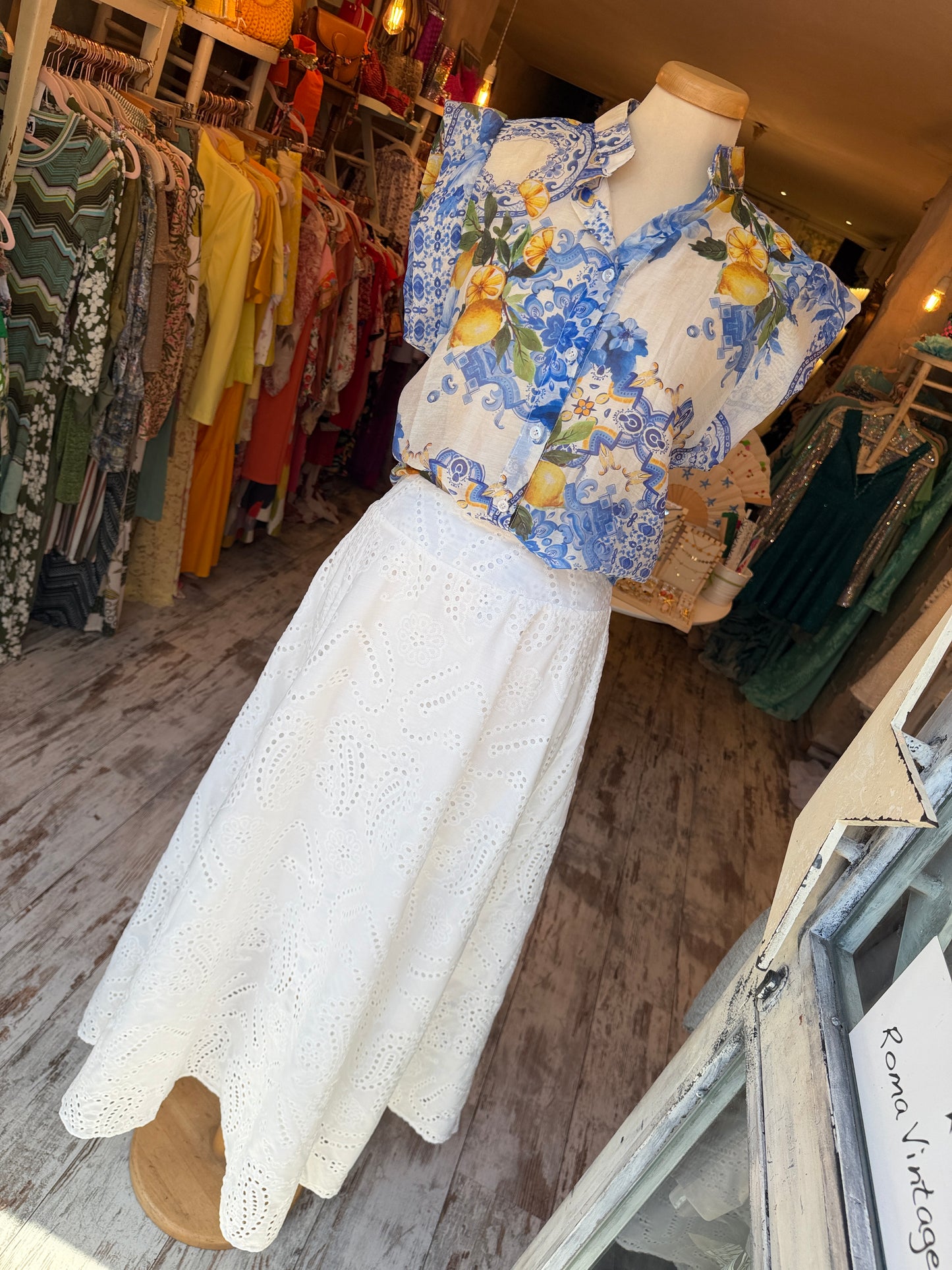 CAMICIA STAMPA CAPRI LIMONI