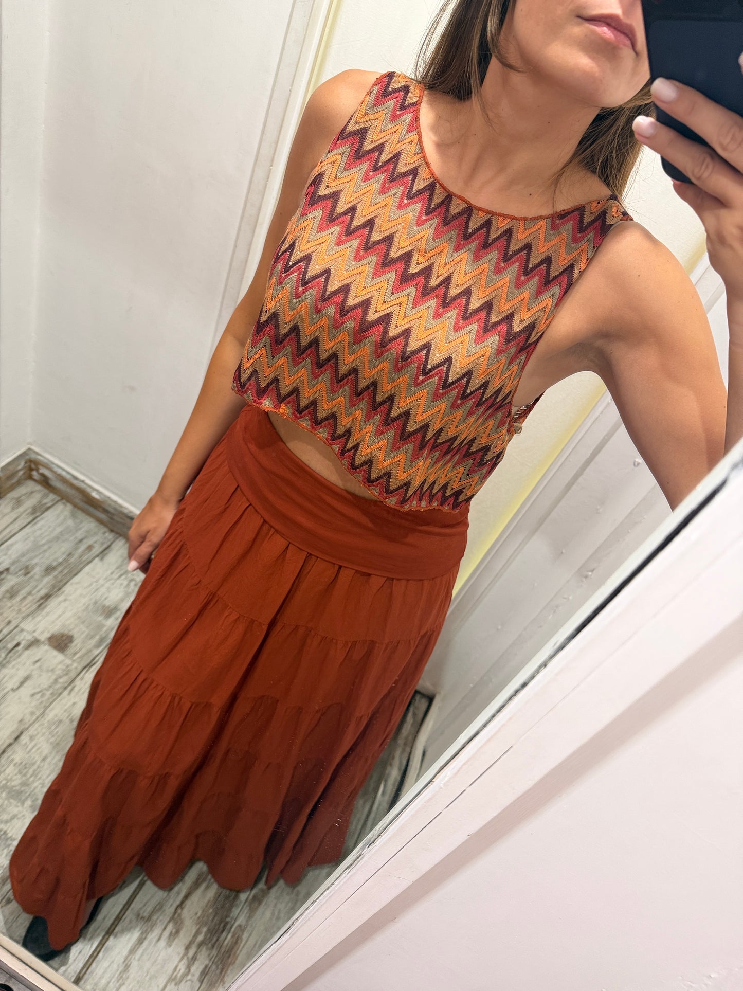 GONNA LUNGA FASCIA ARANCIO