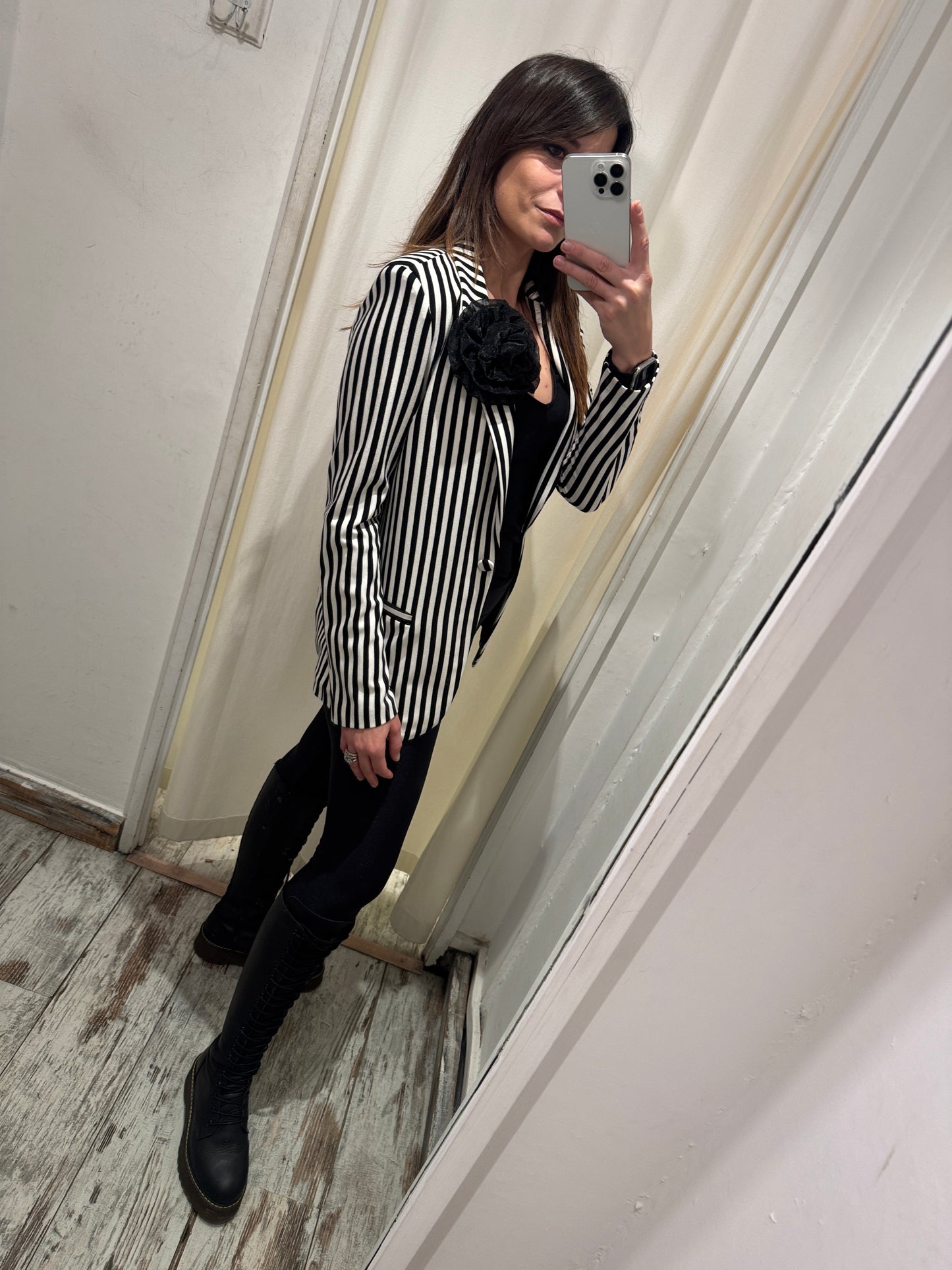 BLAZER LE ROBE A RIGHE