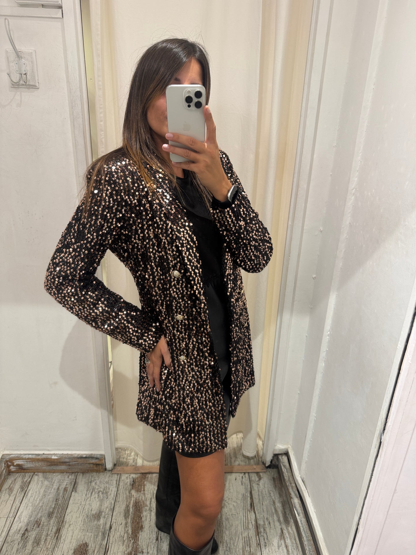 ABITO BLAZER 2RUE PAILLETTES BRONZO