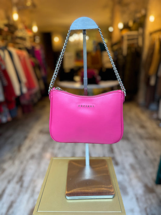 BORSA ORCIANI NEW MOON VANITY PELLE FUCSIA