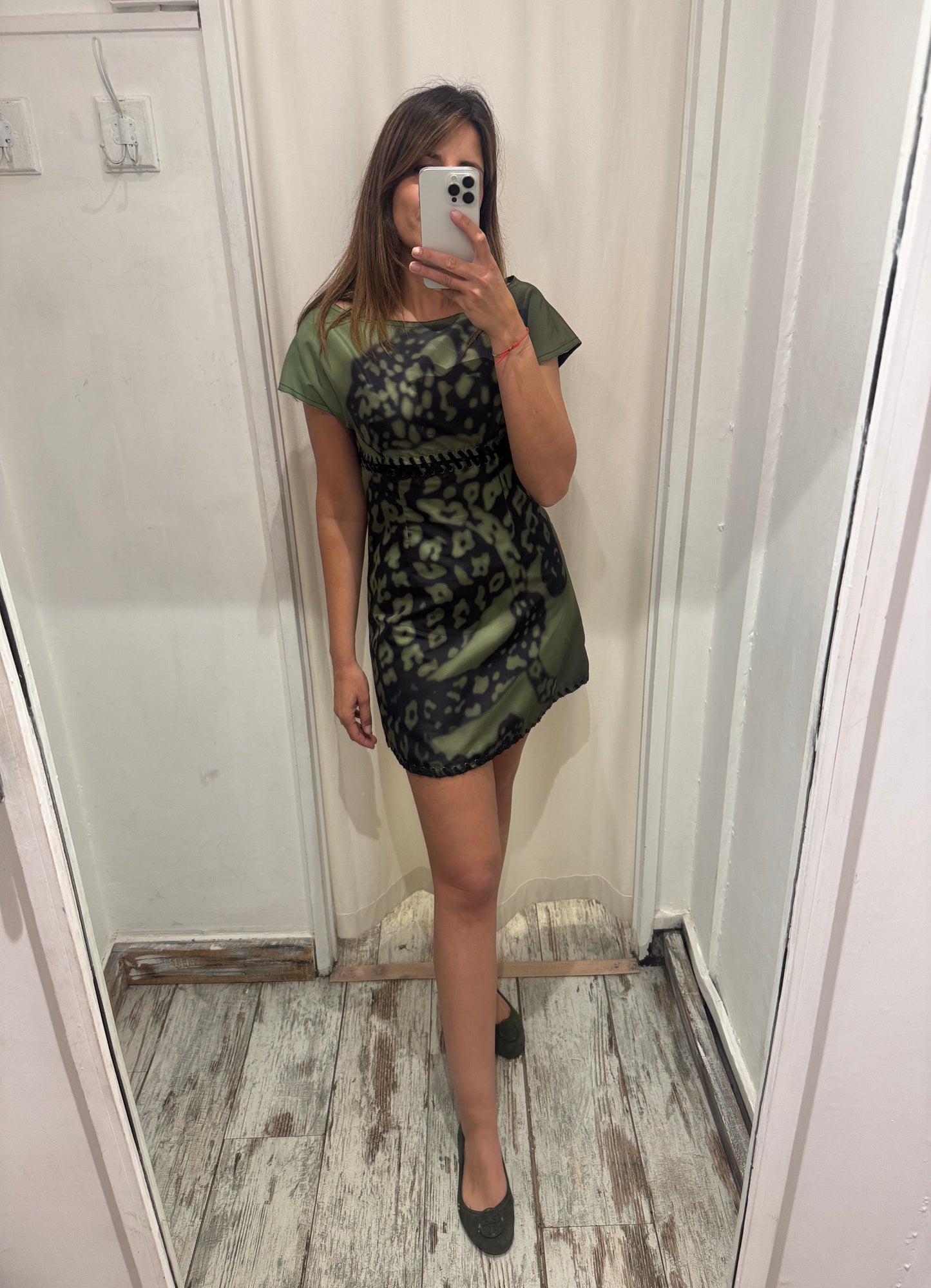 ABITO PRADA VERDE MILITARE