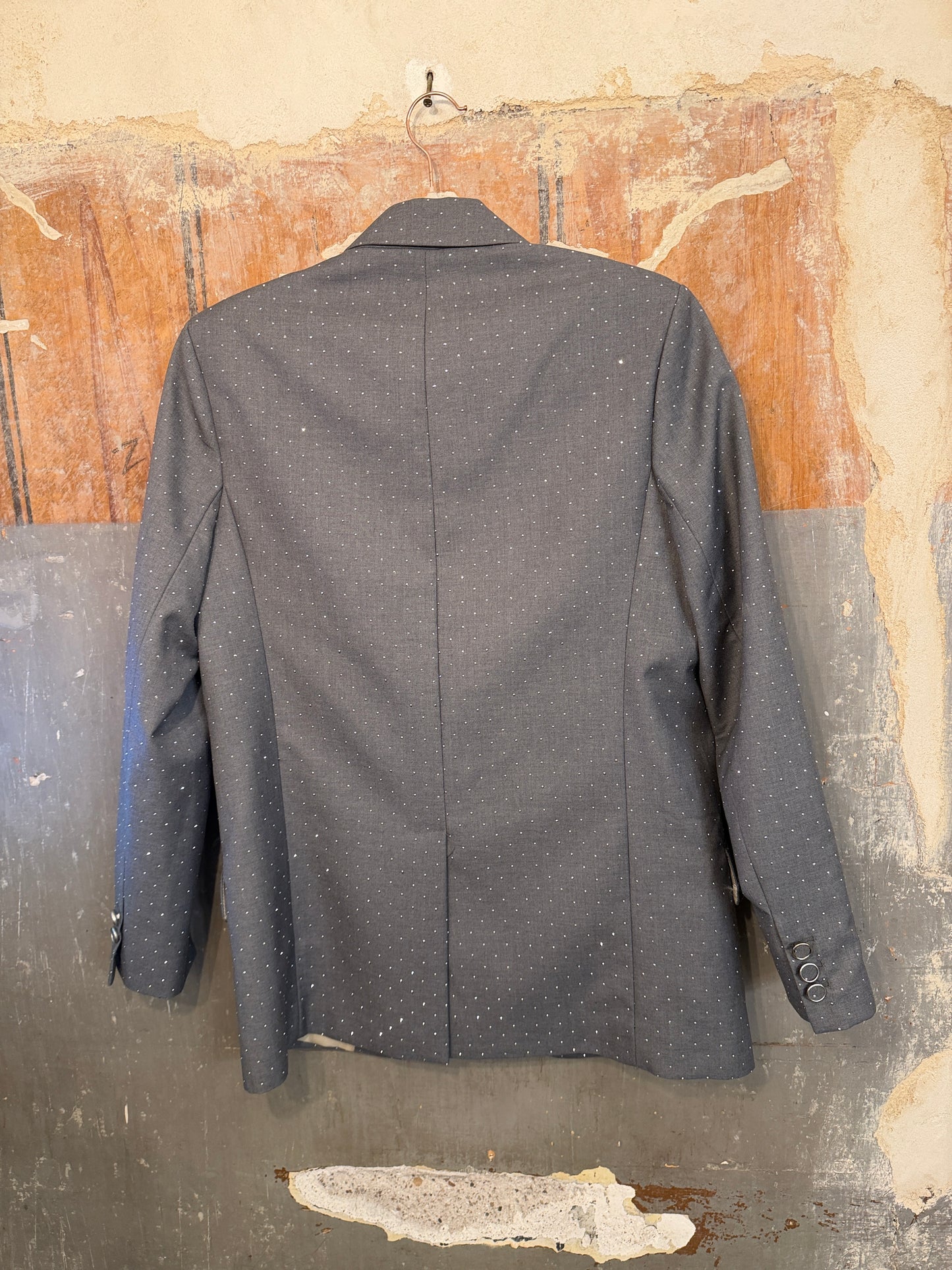NEW COLLECTION - BLAZER SIMONA CORSELLINI GRIGIO CON STRASS