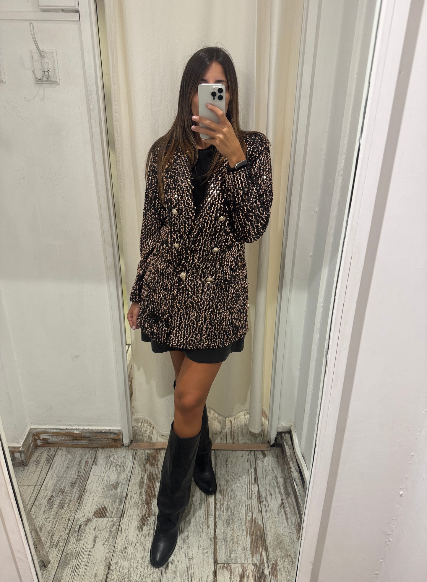 ABITO BLAZER 2RUE PAILLETTES BRONZO