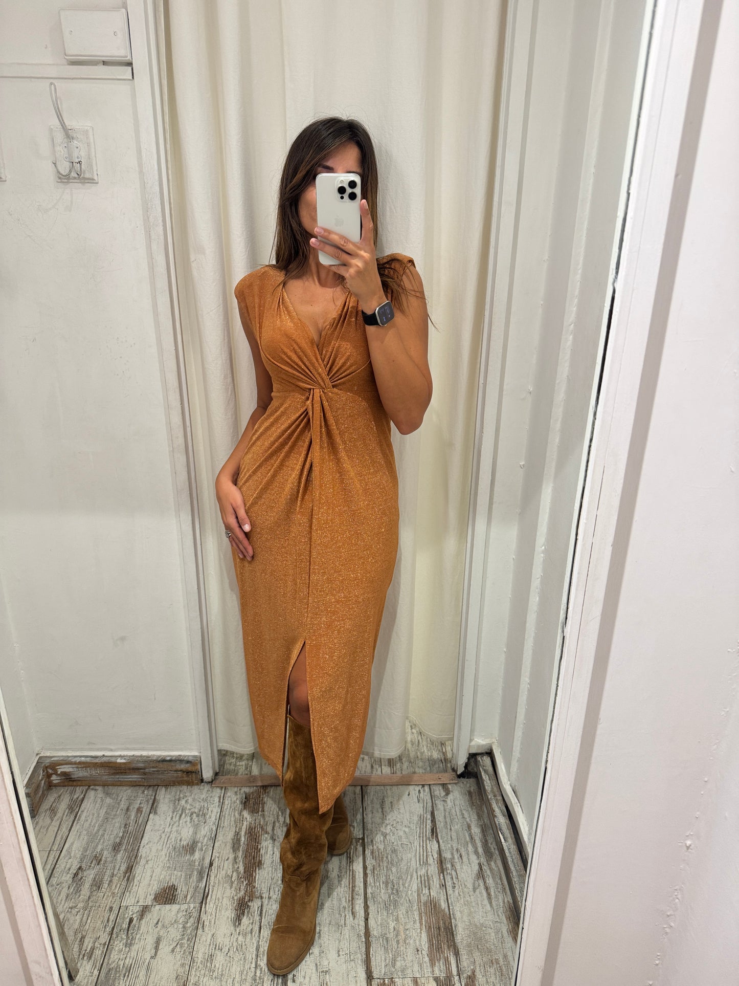 ABITO STEFANEL LUREX ARANCIO