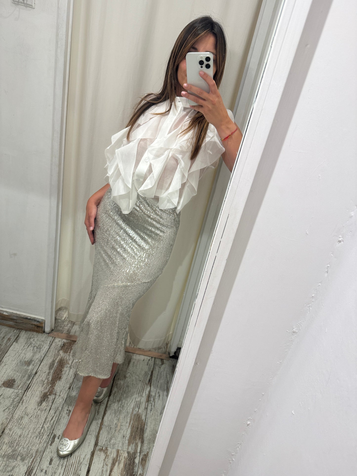 GONNA H&M PAILLETTES ARGENTO