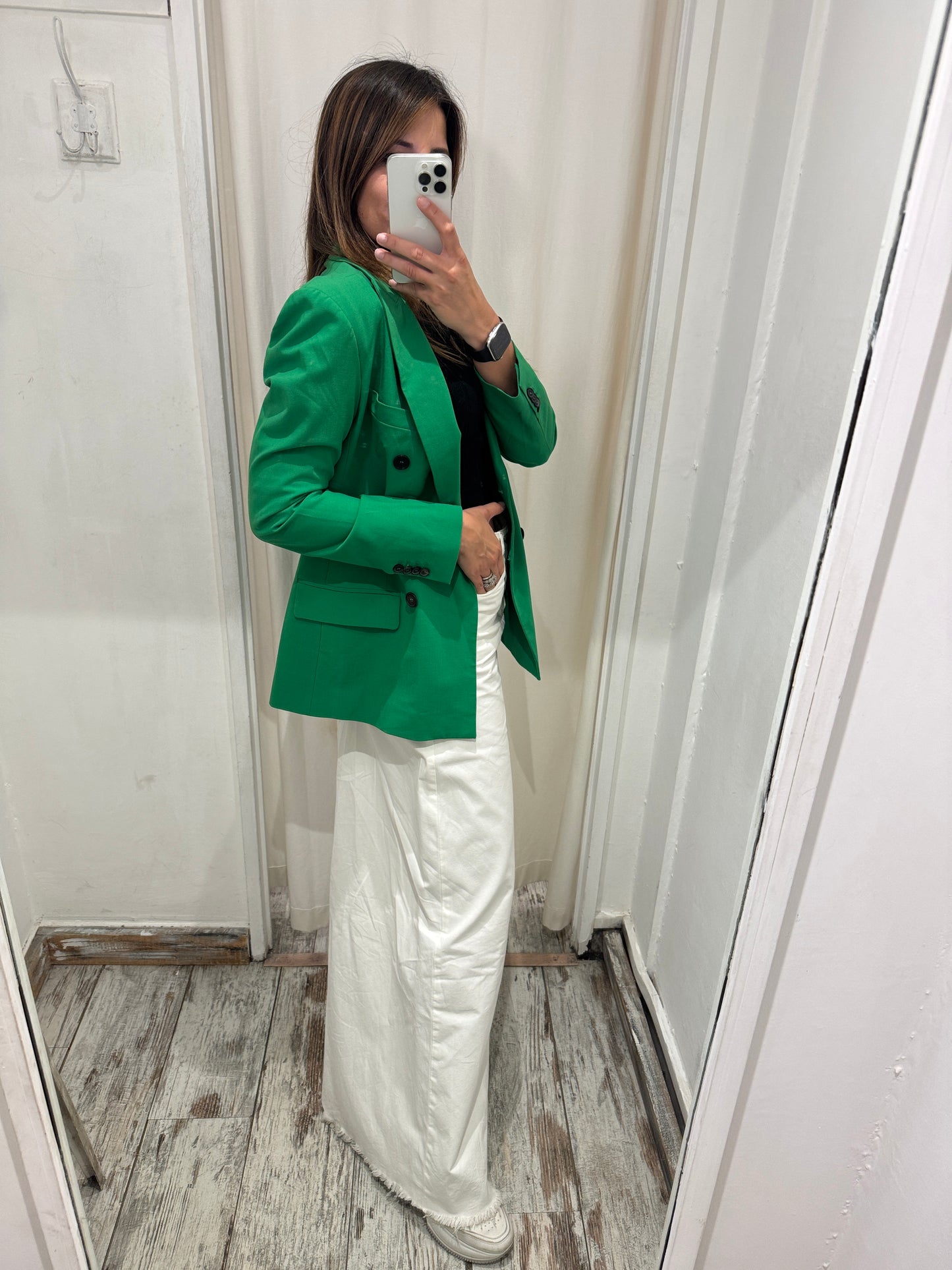 BLAZER JUCCA VERDE DOPPIOPETTO