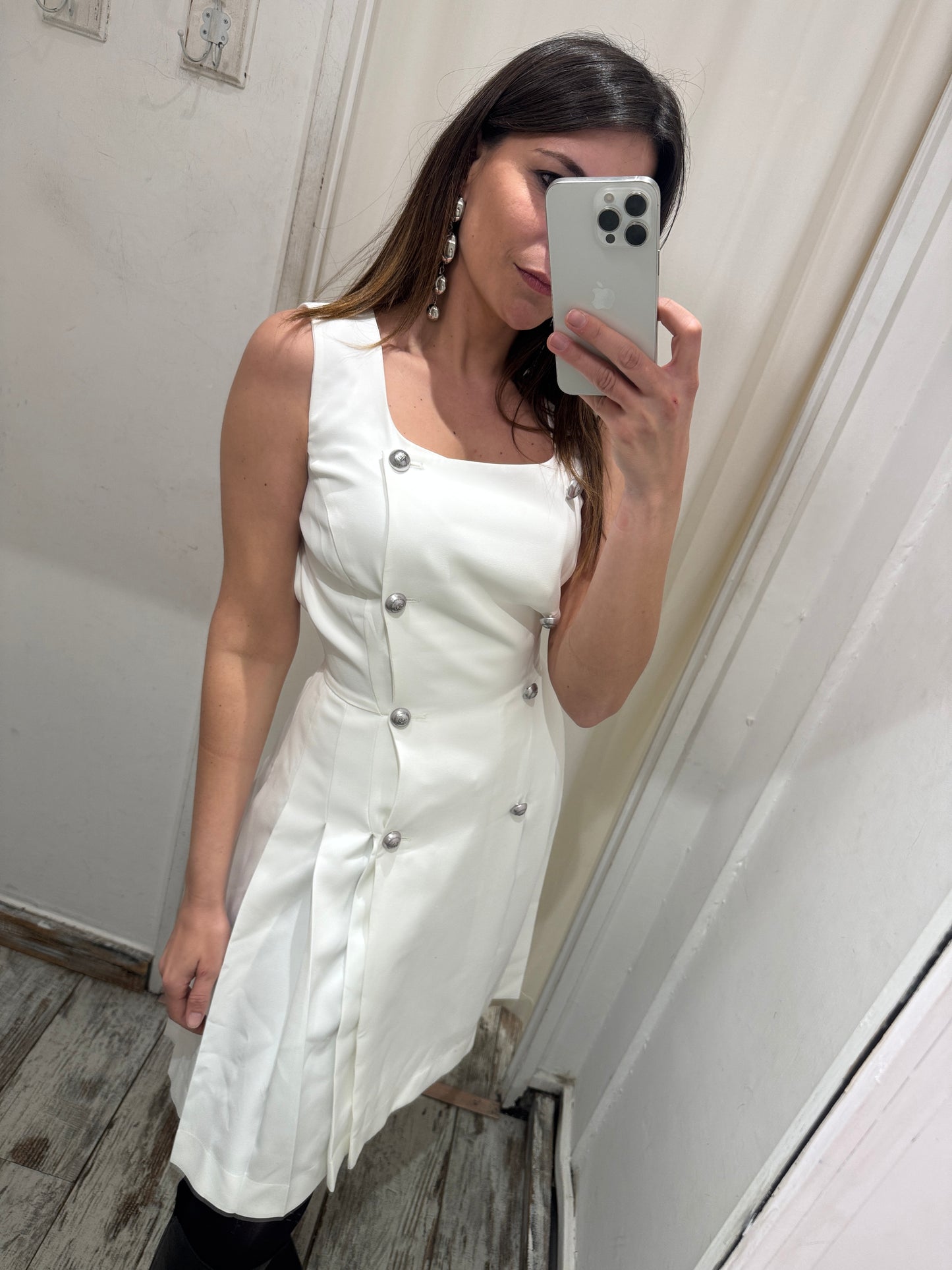 ABITO ERMANNO SCERVINO BIANCO DOPPIOPETTO