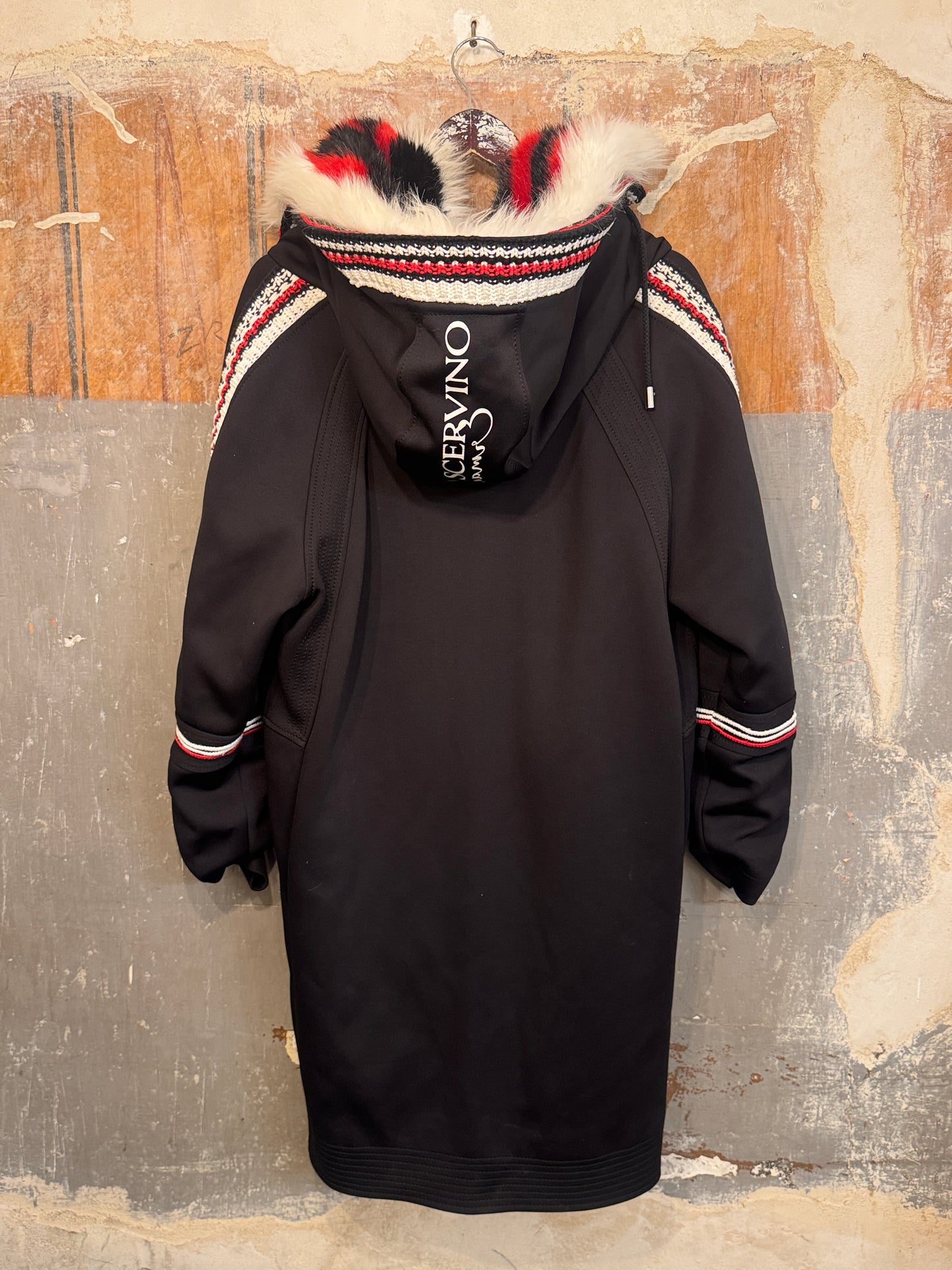 CAPPOTTO SPORTIVO ERMANNO SCERVINO NERO E ROSSO