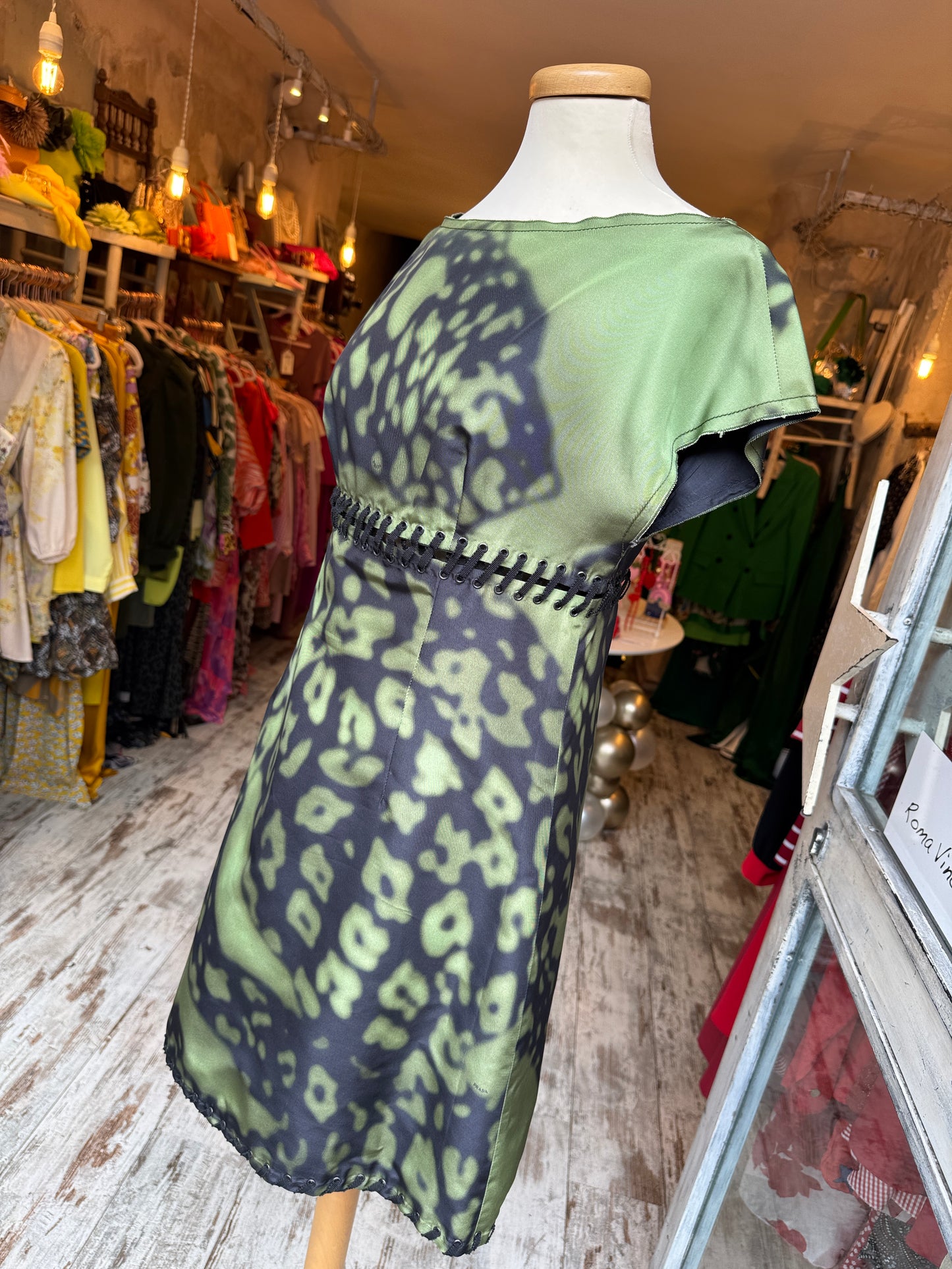 ABITO PRADA VERDE MILITARE