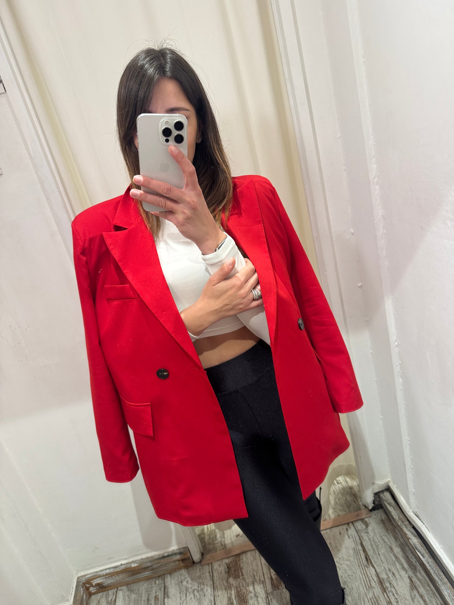 BLAZER OVER ROSSO
