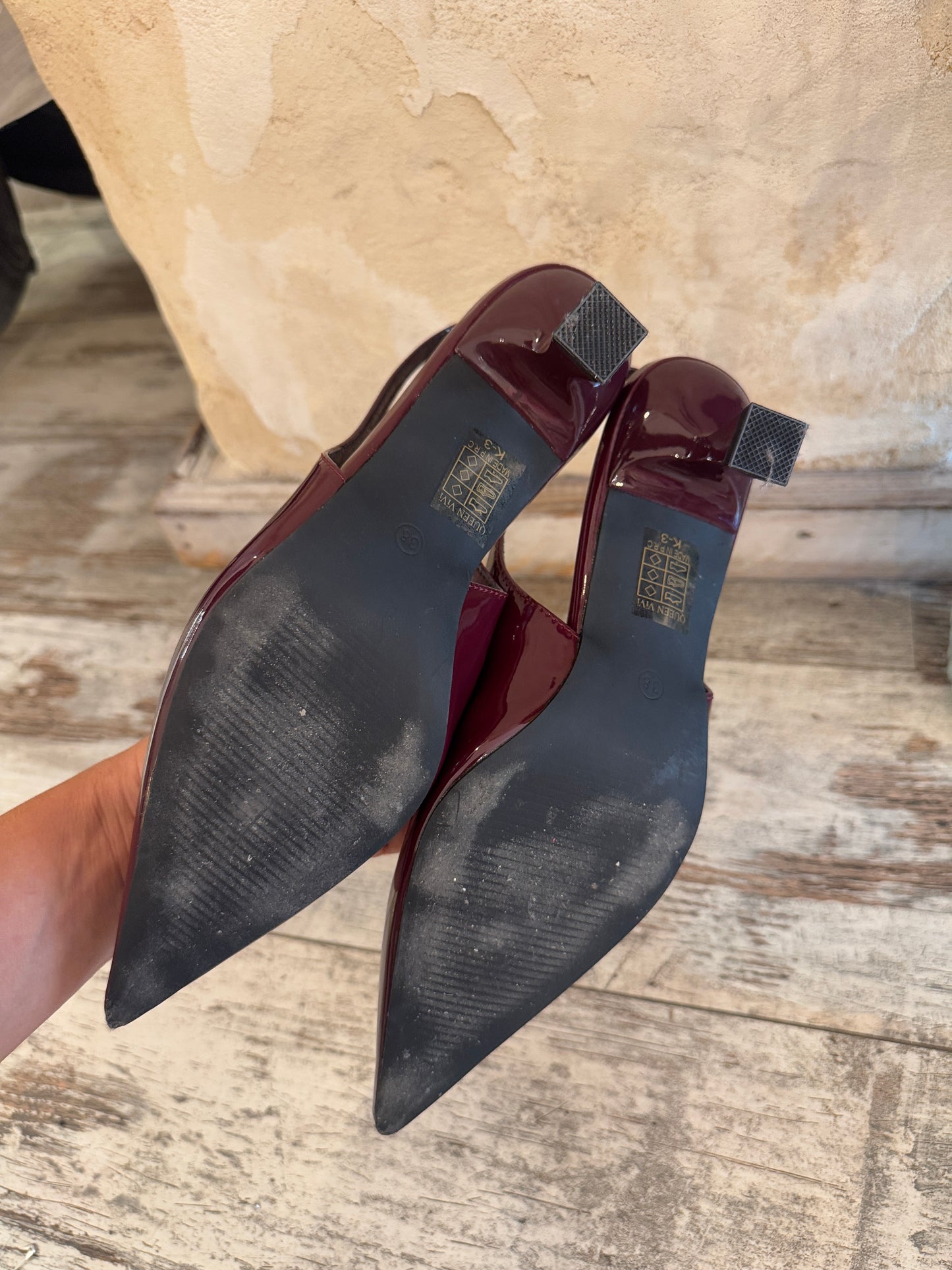DECOLLETÈ SLINGBACK VERNICE BORDEAUX