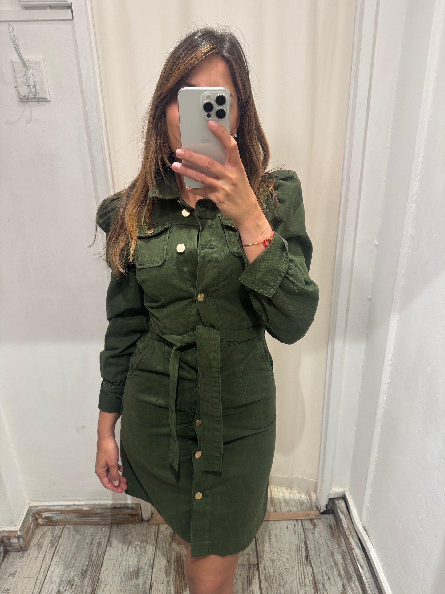 ABITO ESSENTIEL ANTWERP DENIM VERDE MILITARE
