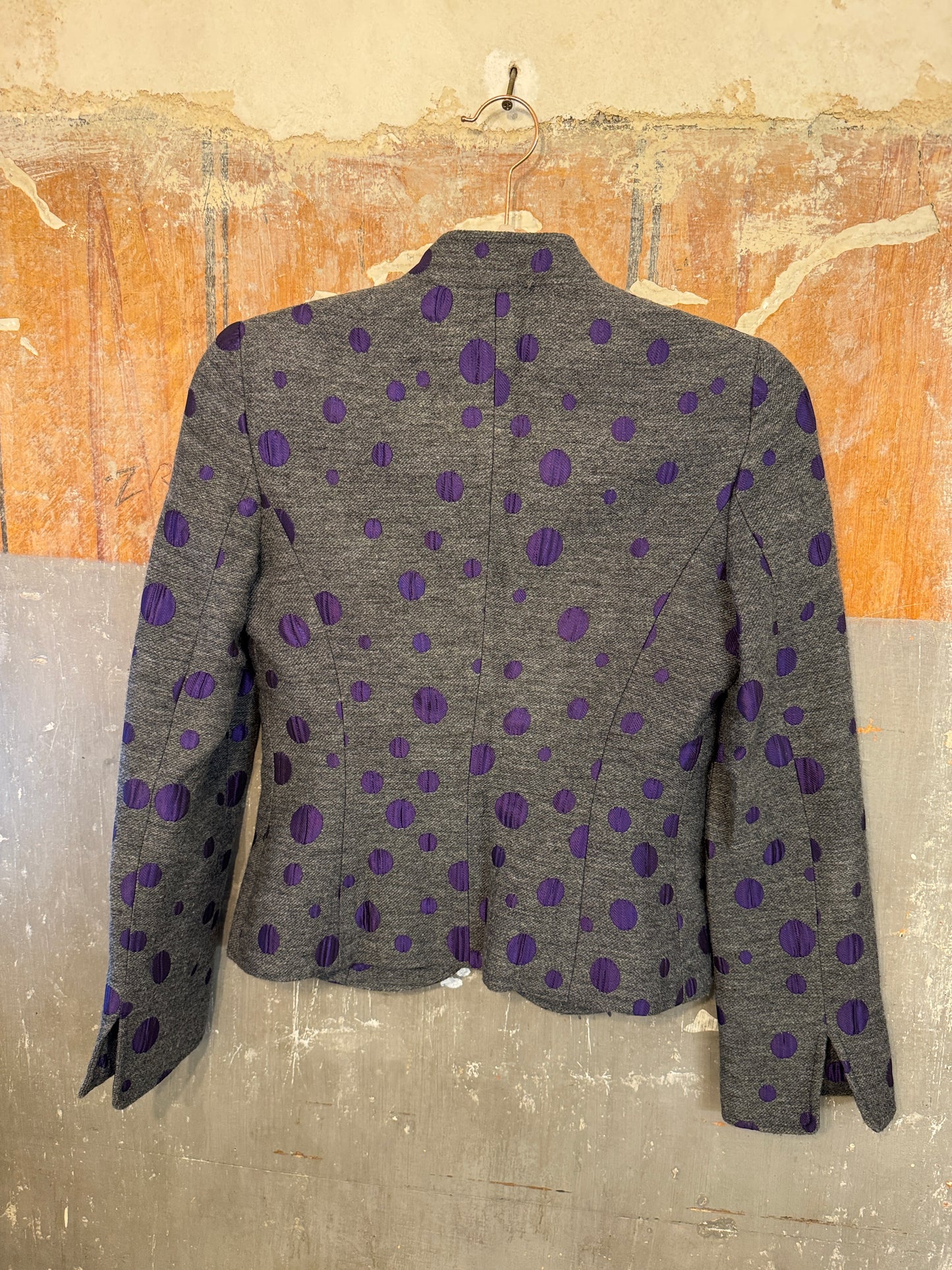 BLAZER EMPORIO ARMANI GRIGIO E VIOLA