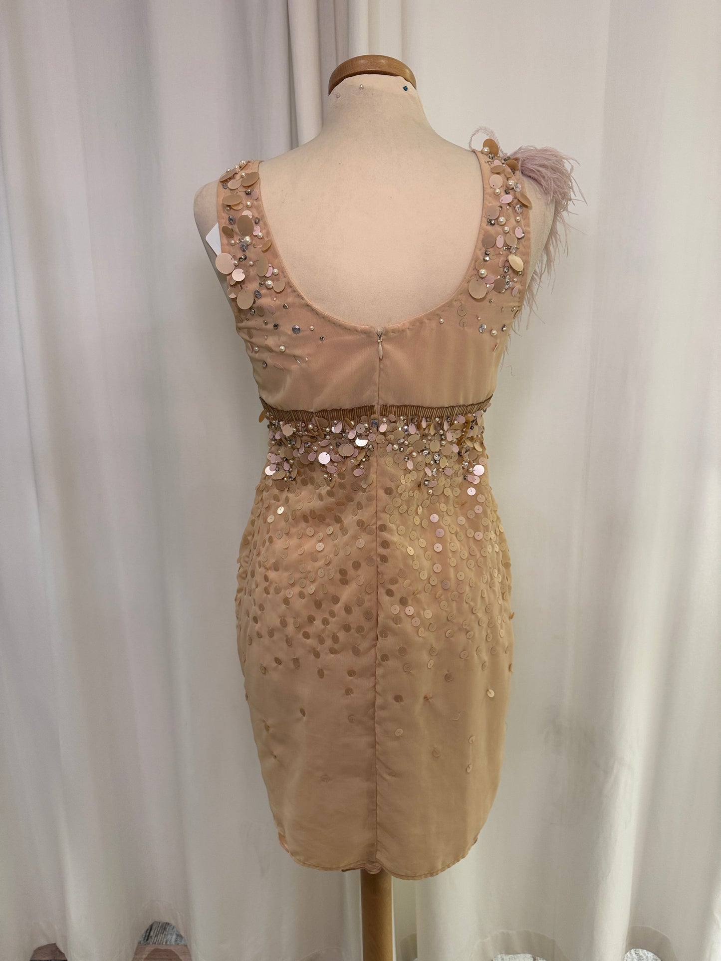 ABITO ELISABETTA FRANCHI CIPRIA CON RICAMI E PAILLETTES