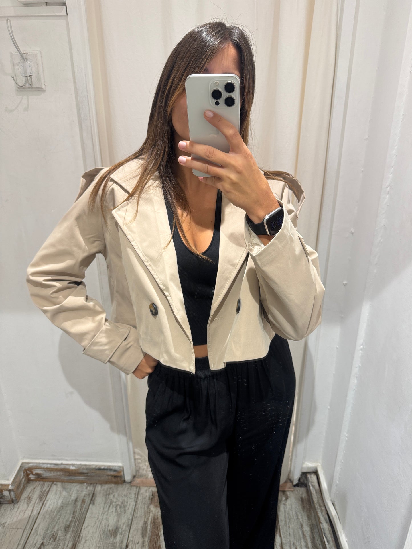 TRENCH CROP SABBIA