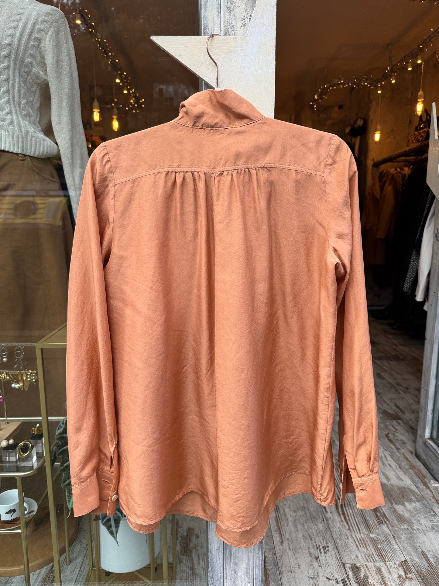 NEW COLLECTION - BLUSA FORTE FORTE SETA ARANCIO