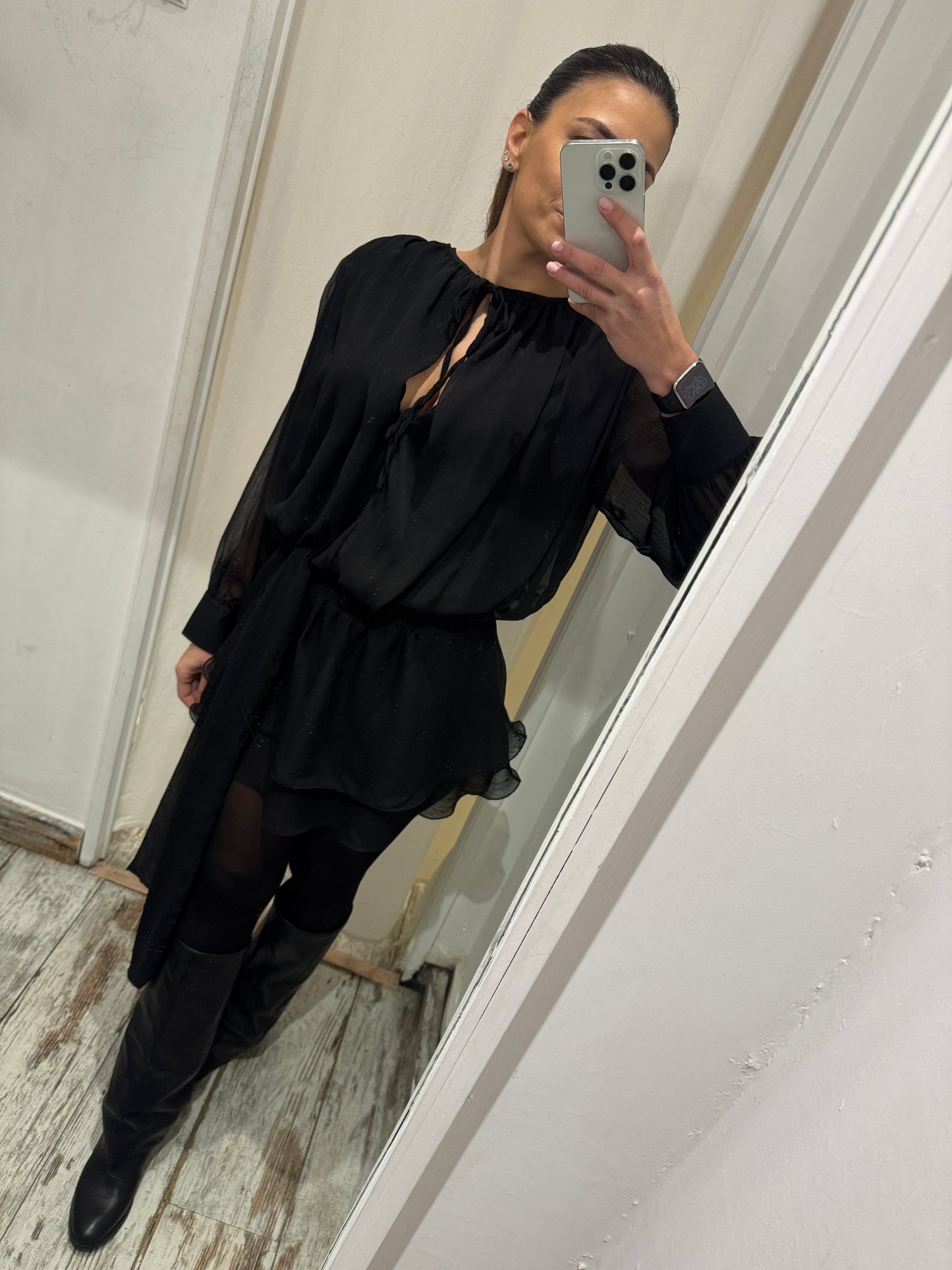 NEW COLLECTION - ABITO CHIFFON NERO