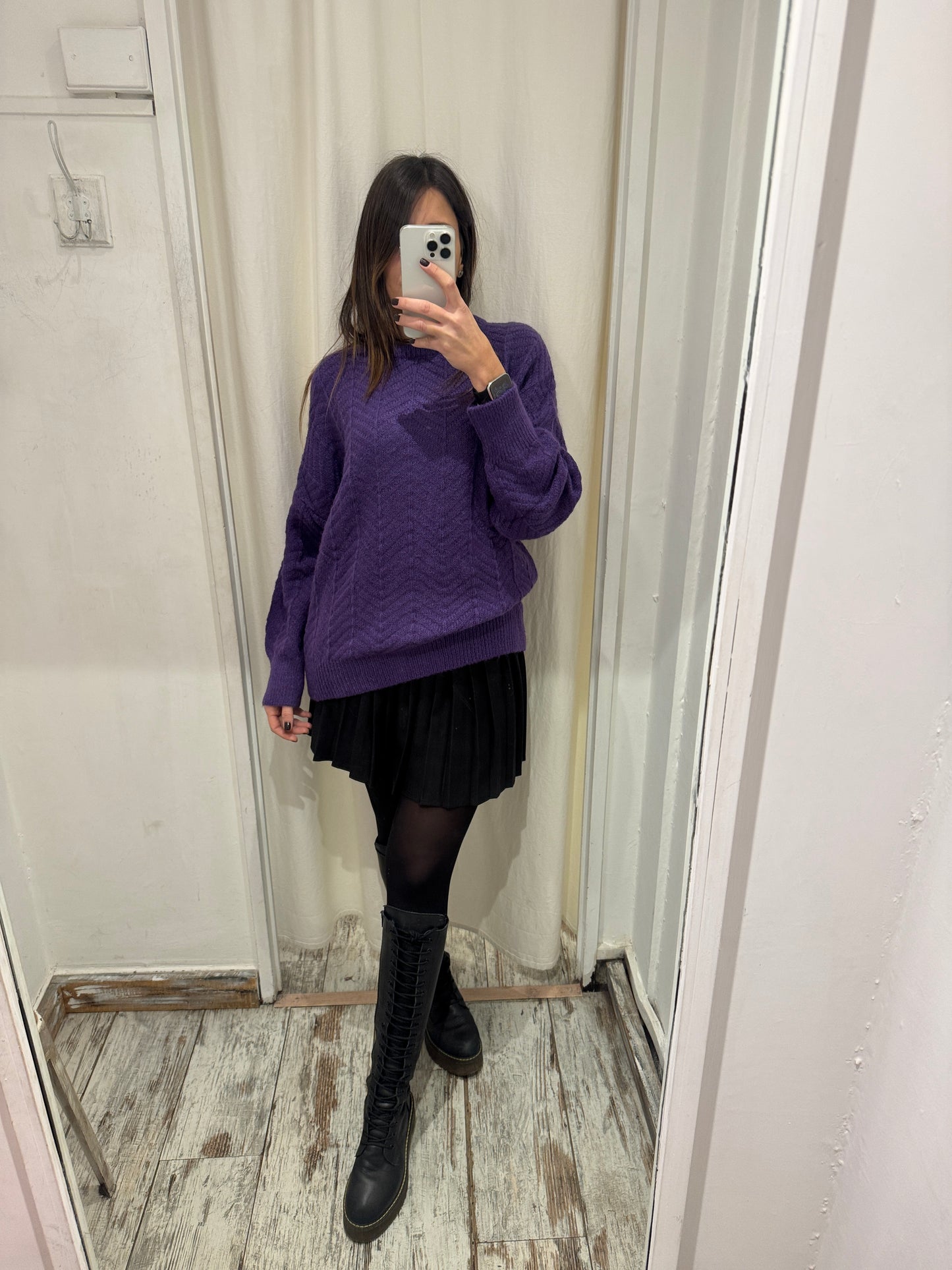 MAGLIA OVER VIOLA