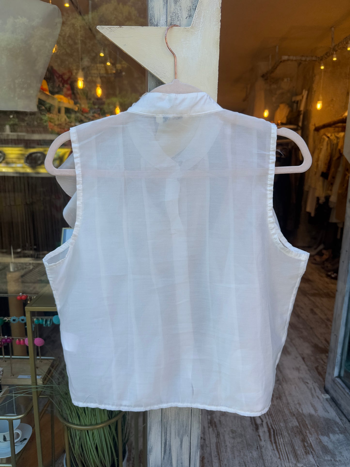 CAMICIA ROUCHES BIANCA