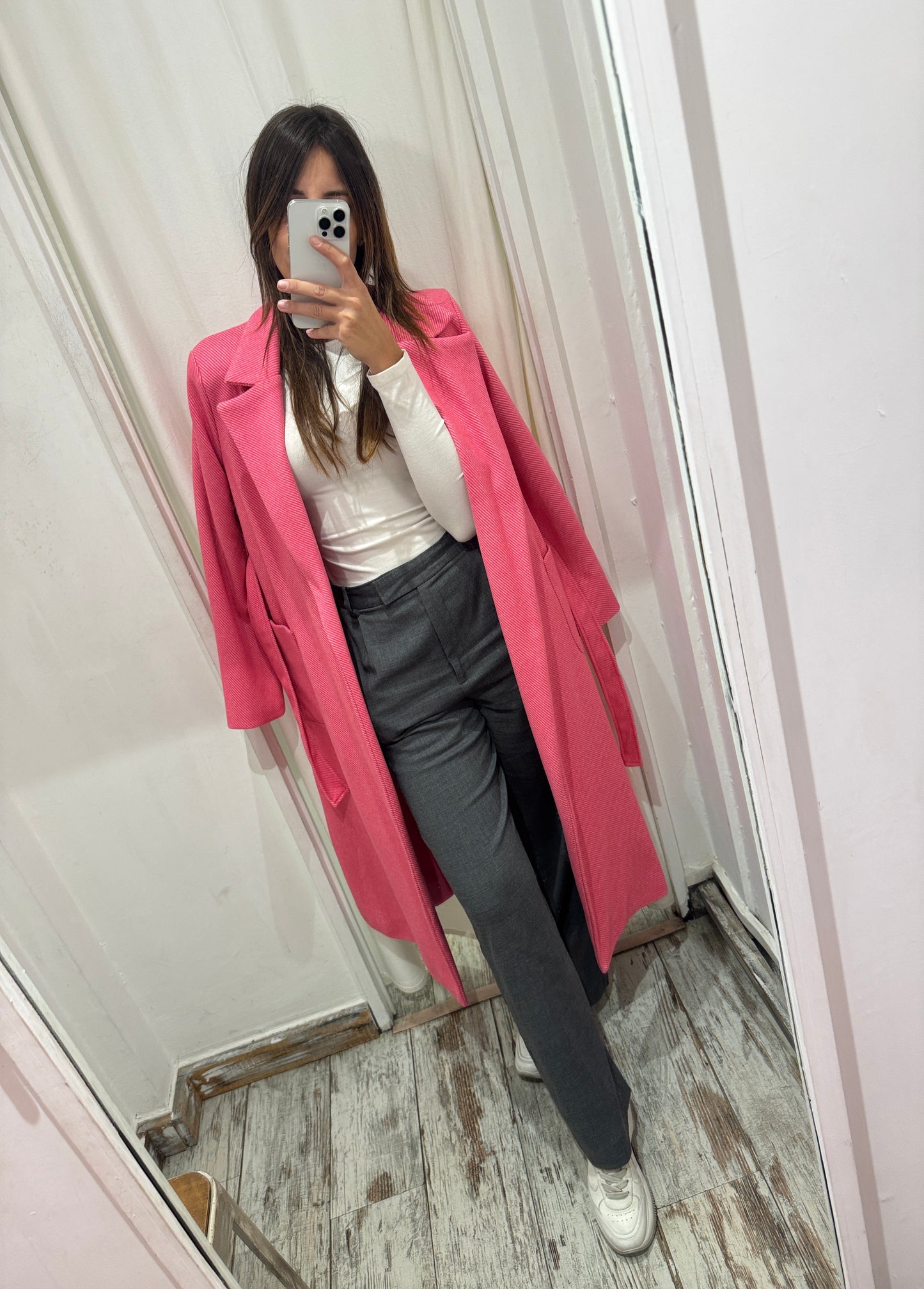 CAPPOTTO LE ROBE A VESTAGLIA ROSA
