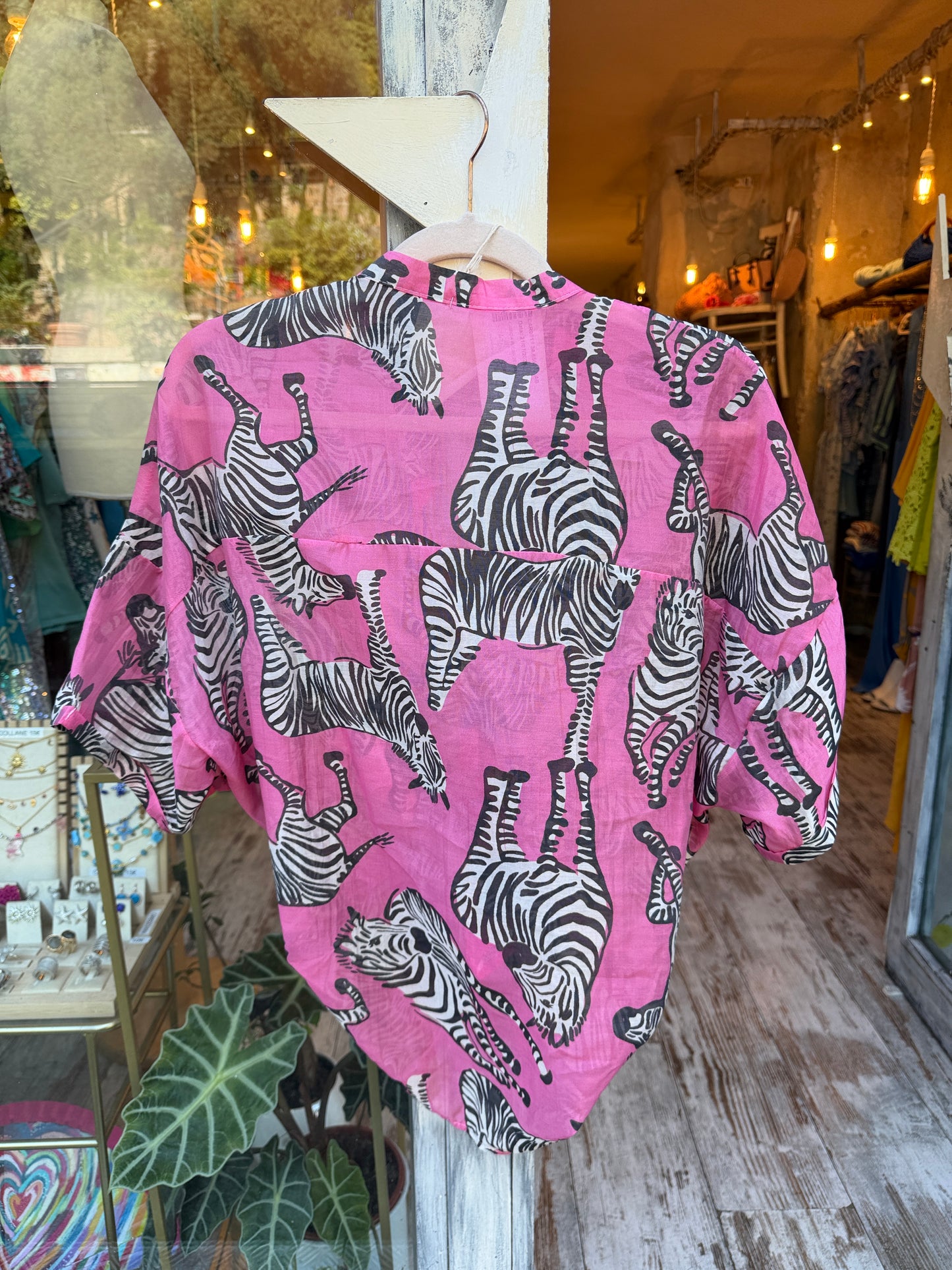 CAMICIA ZEBBRE ROSA