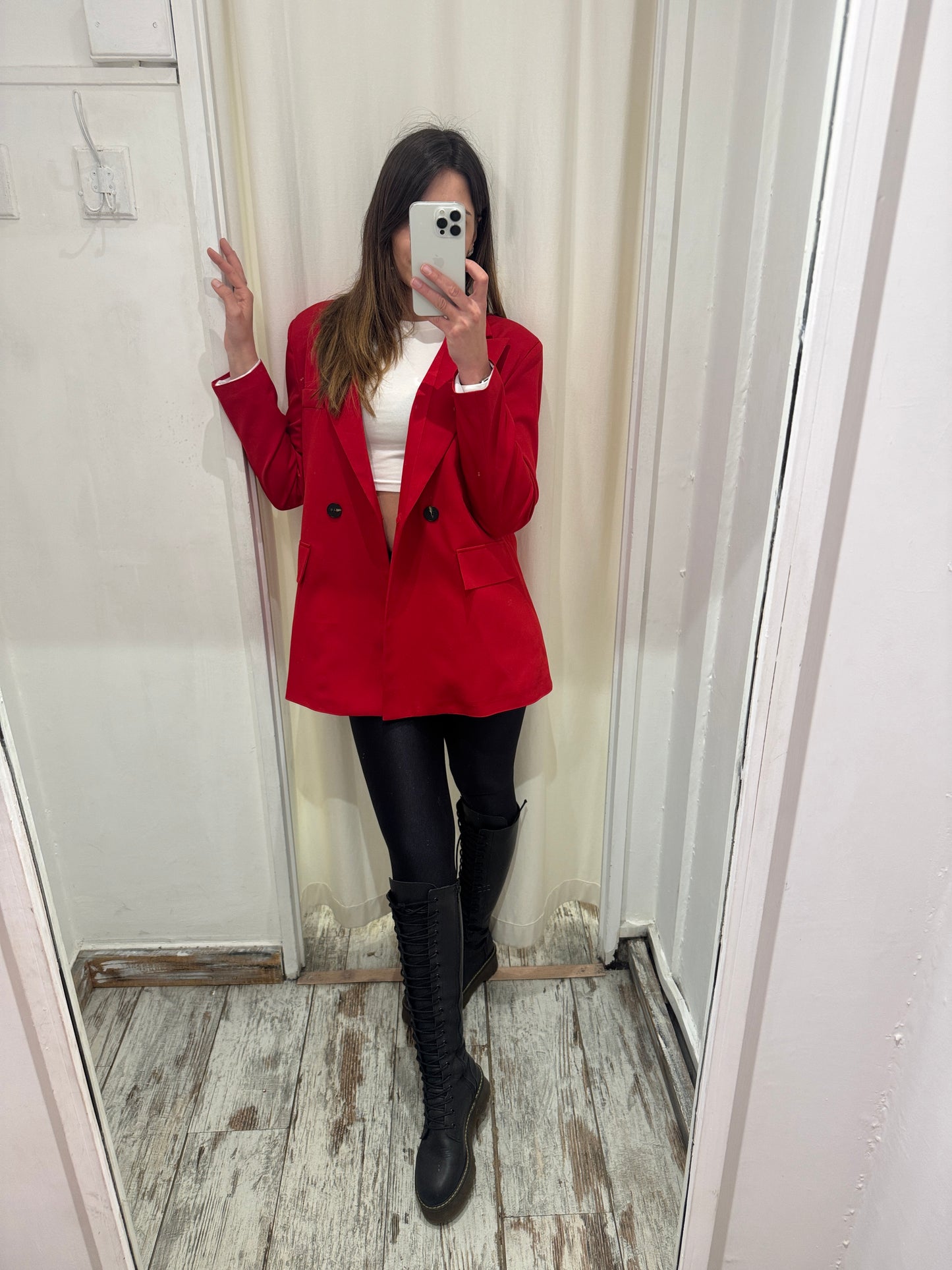BLAZER OVER ROSSO