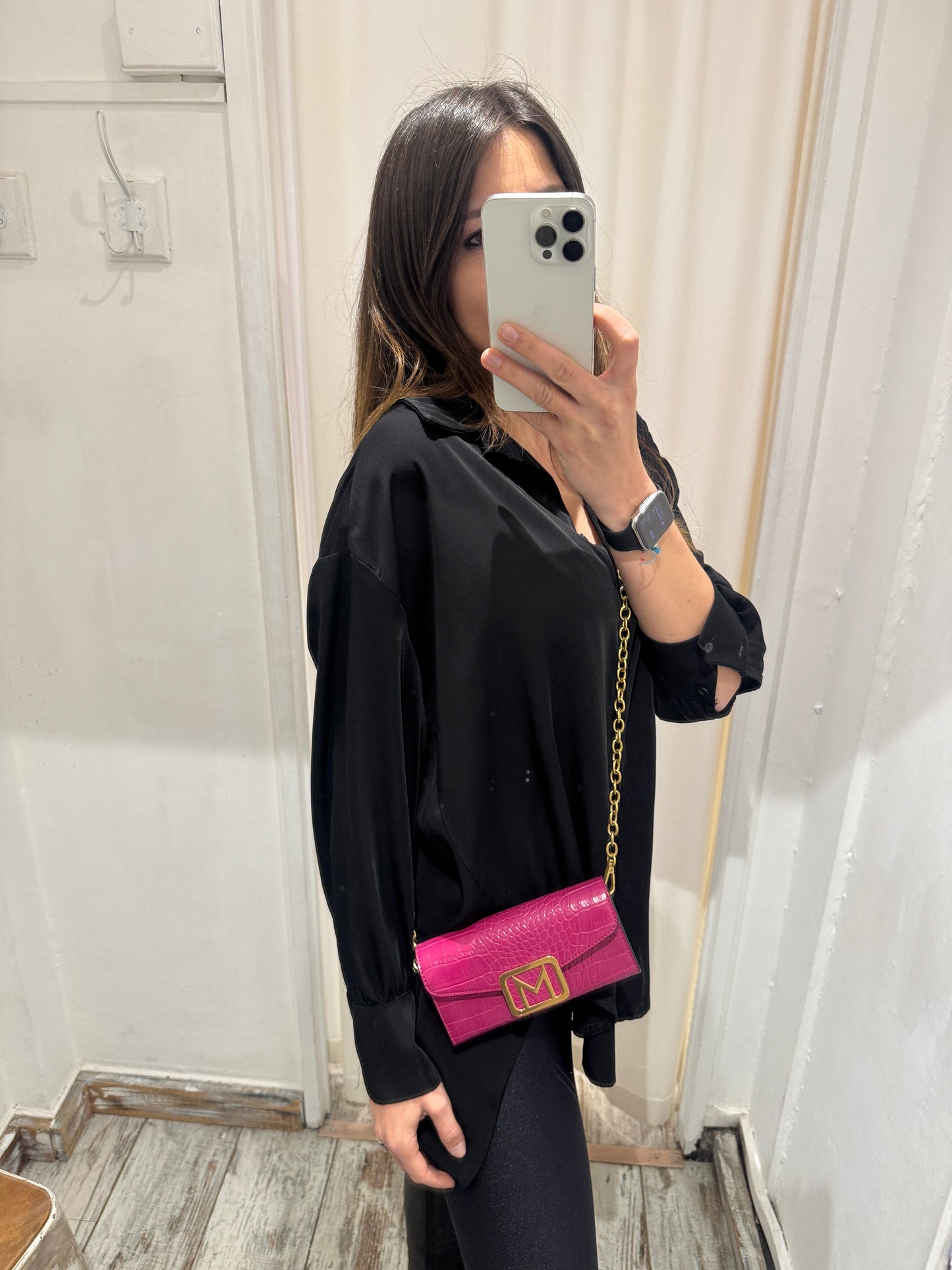 POCHETTE EMME MARELLA TRACOLLINA FUCSIA